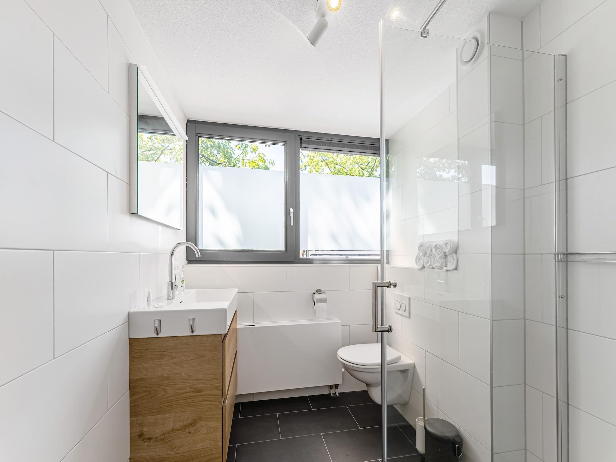 De badkamer van Boschhuis Boucle in Lochem