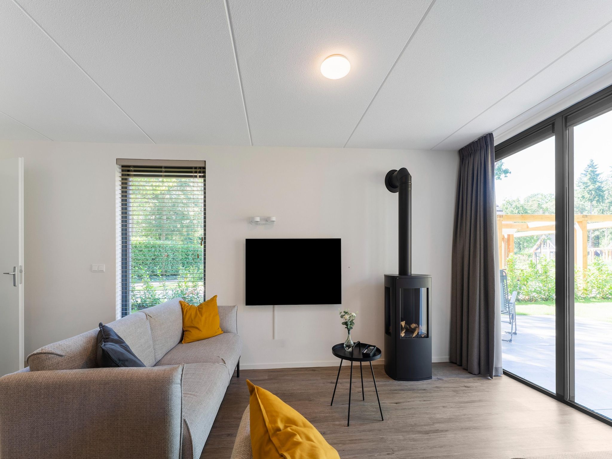 De woonkamer van Boschhuis Boucle in Lochem