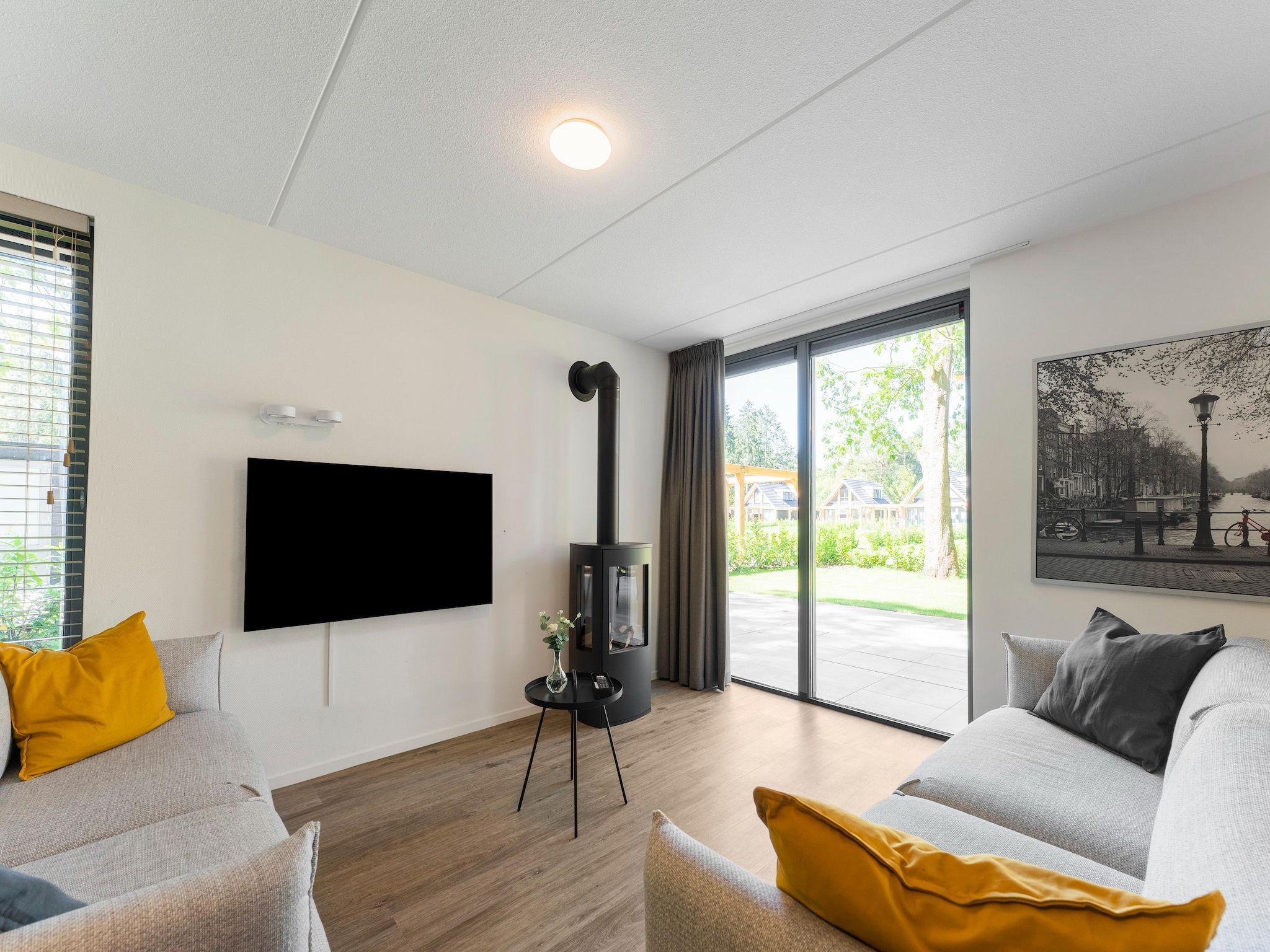 De woonkamer van Boschhuis Boucle in Lochem