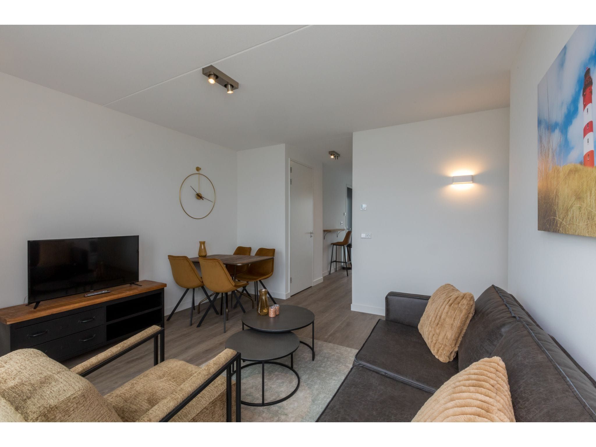De woonkamer van Havenweg 8-22 in St. Annaland