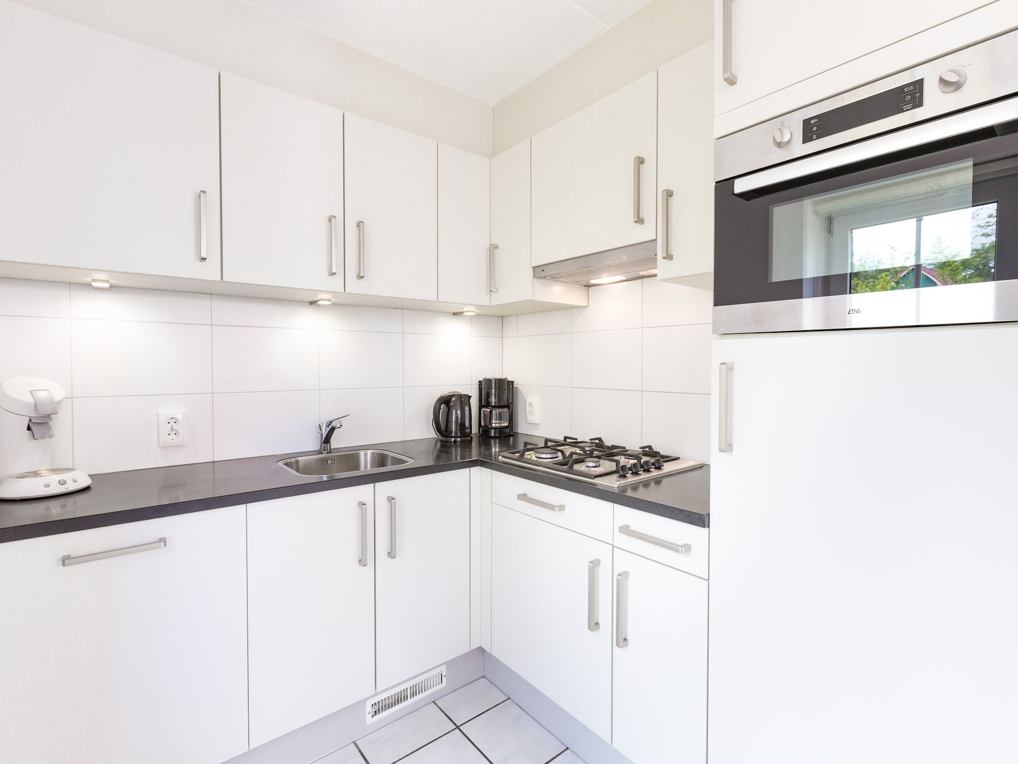 De keuken van Vakantiepark Hellendoorn 1 in Hellendoorn