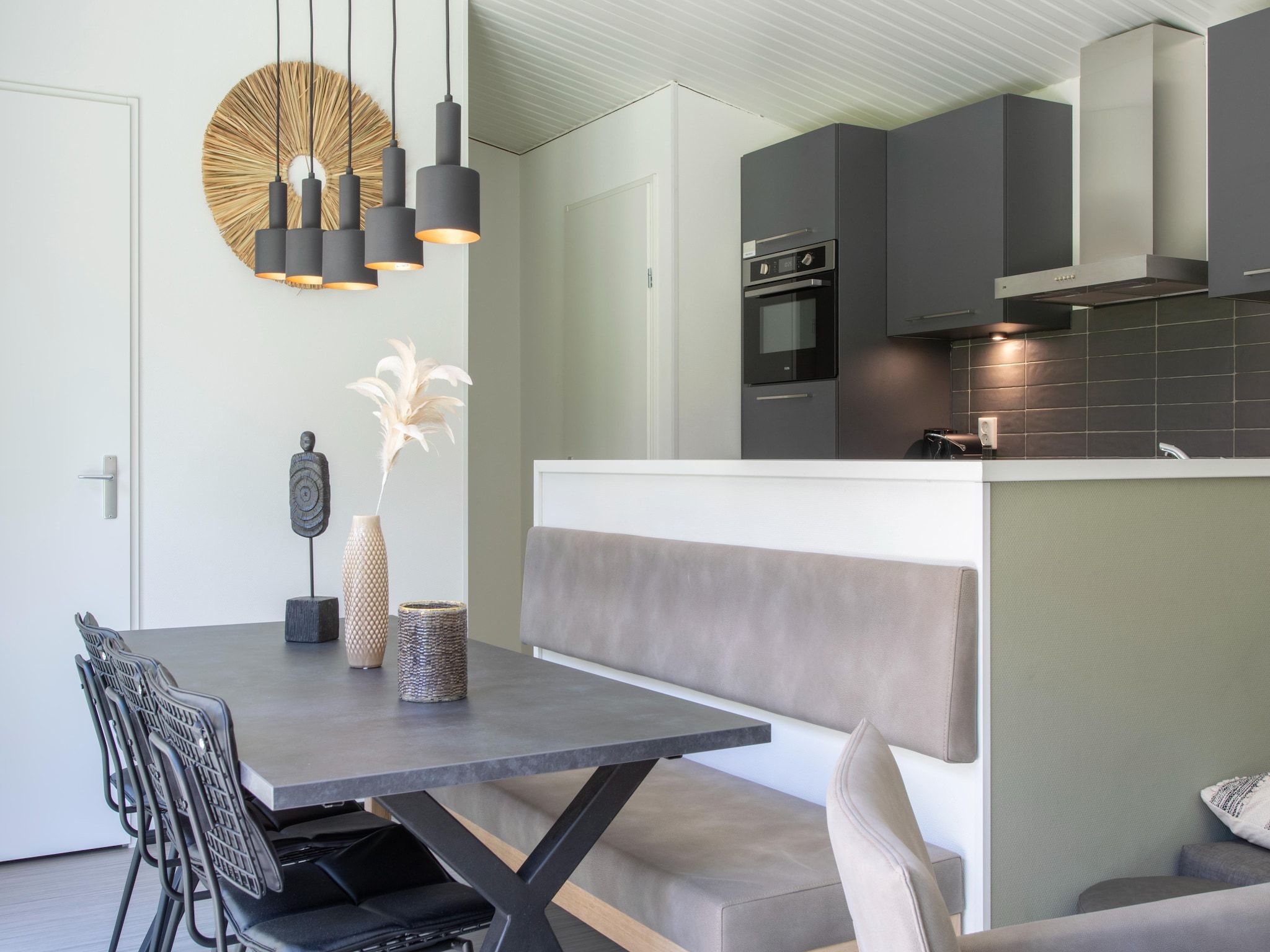 De eetkamer van Bospark 't Wolfsven 16 in Mierlo