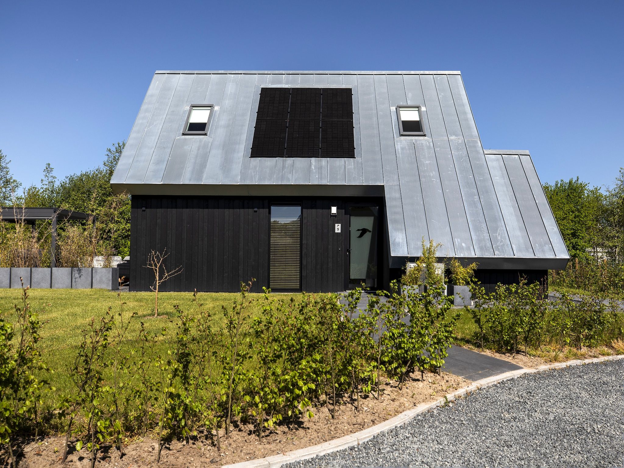 De buitenkant van Landgoed Eysinga State 5 in Sint Nicolaasga