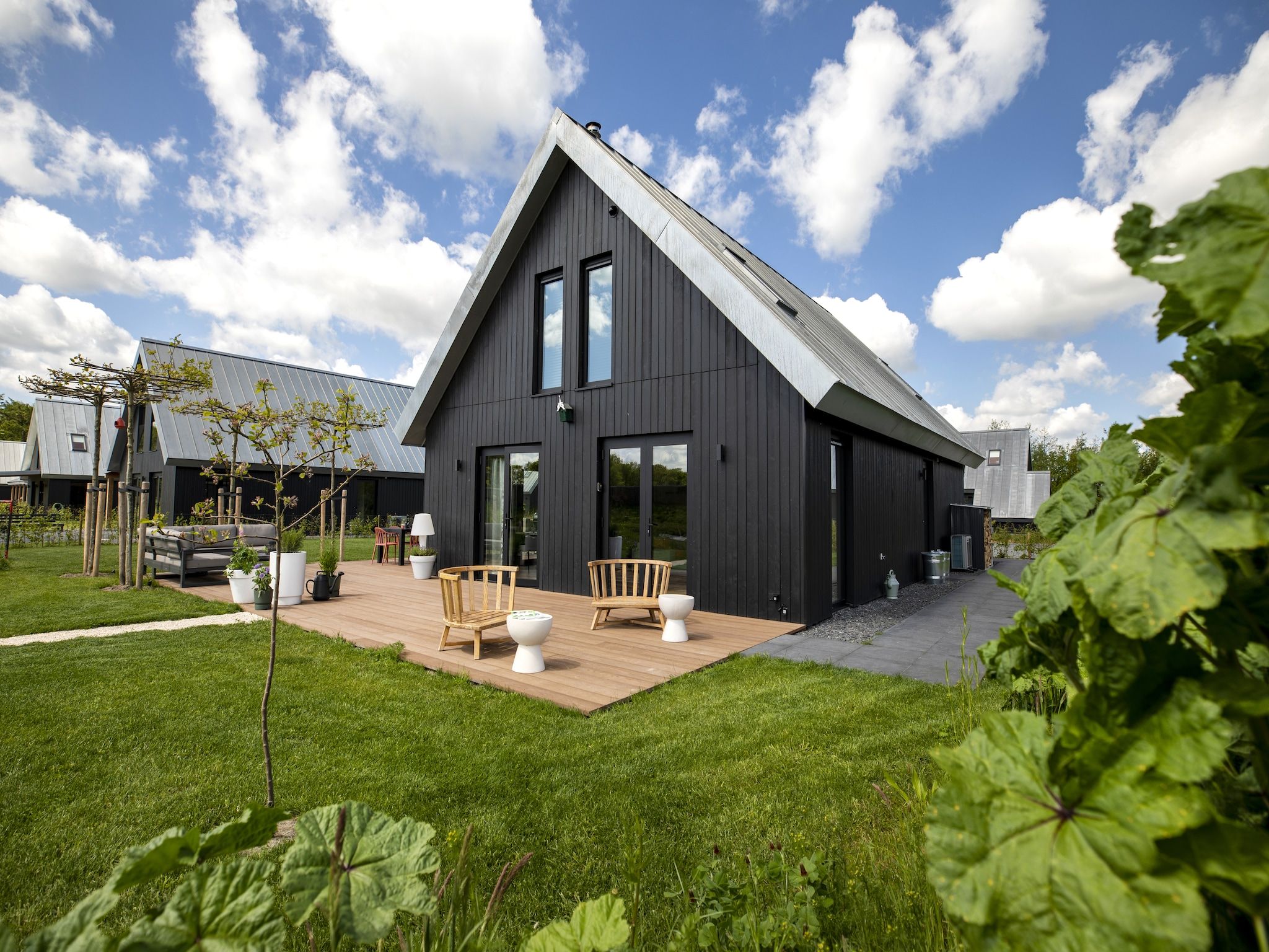 De buitenkant van Landgoed Eysinga State 6 in Sint Nicolaasga