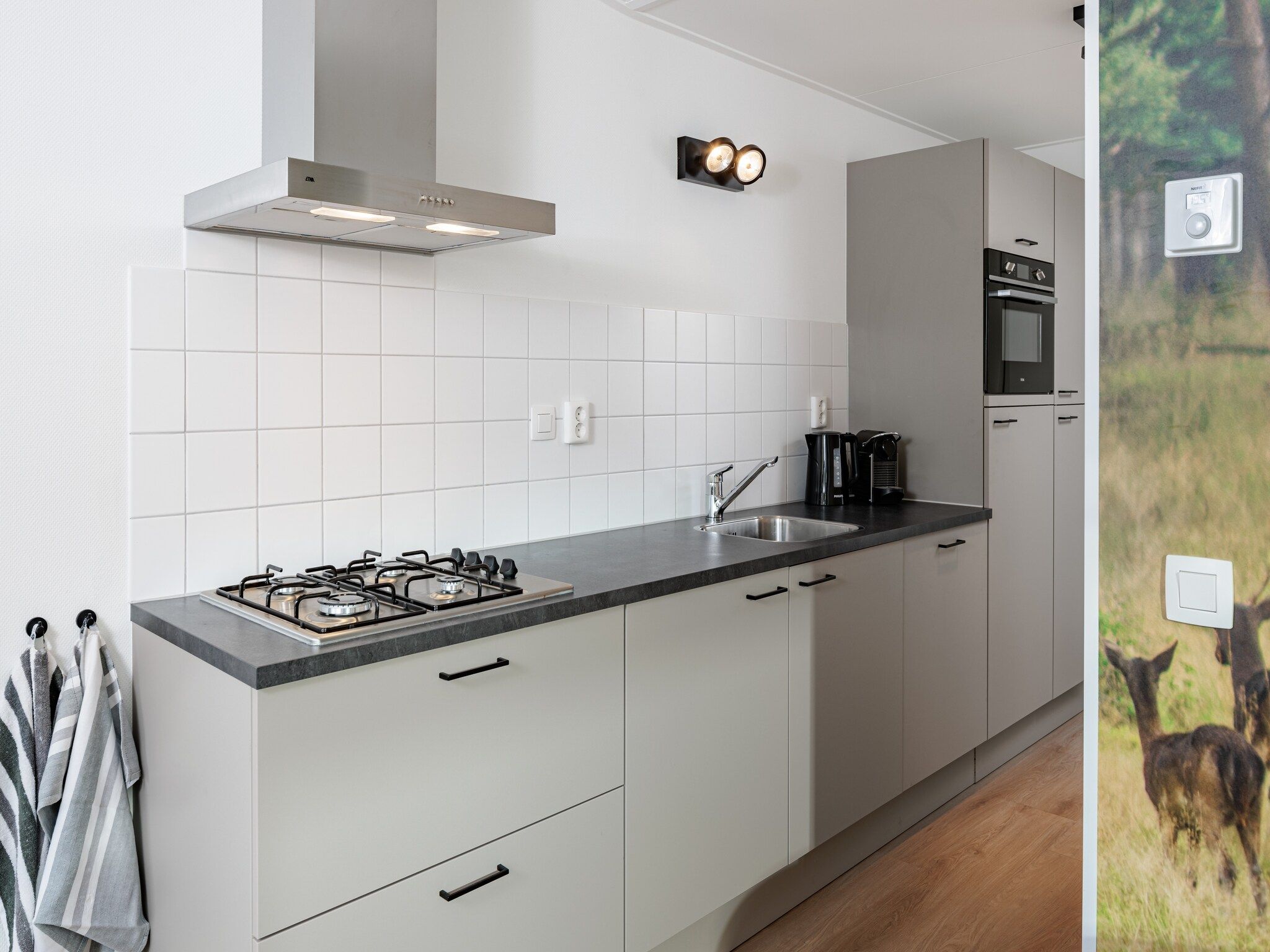 De keuken van Vakantiepark Schaijk 5 in Schaijk