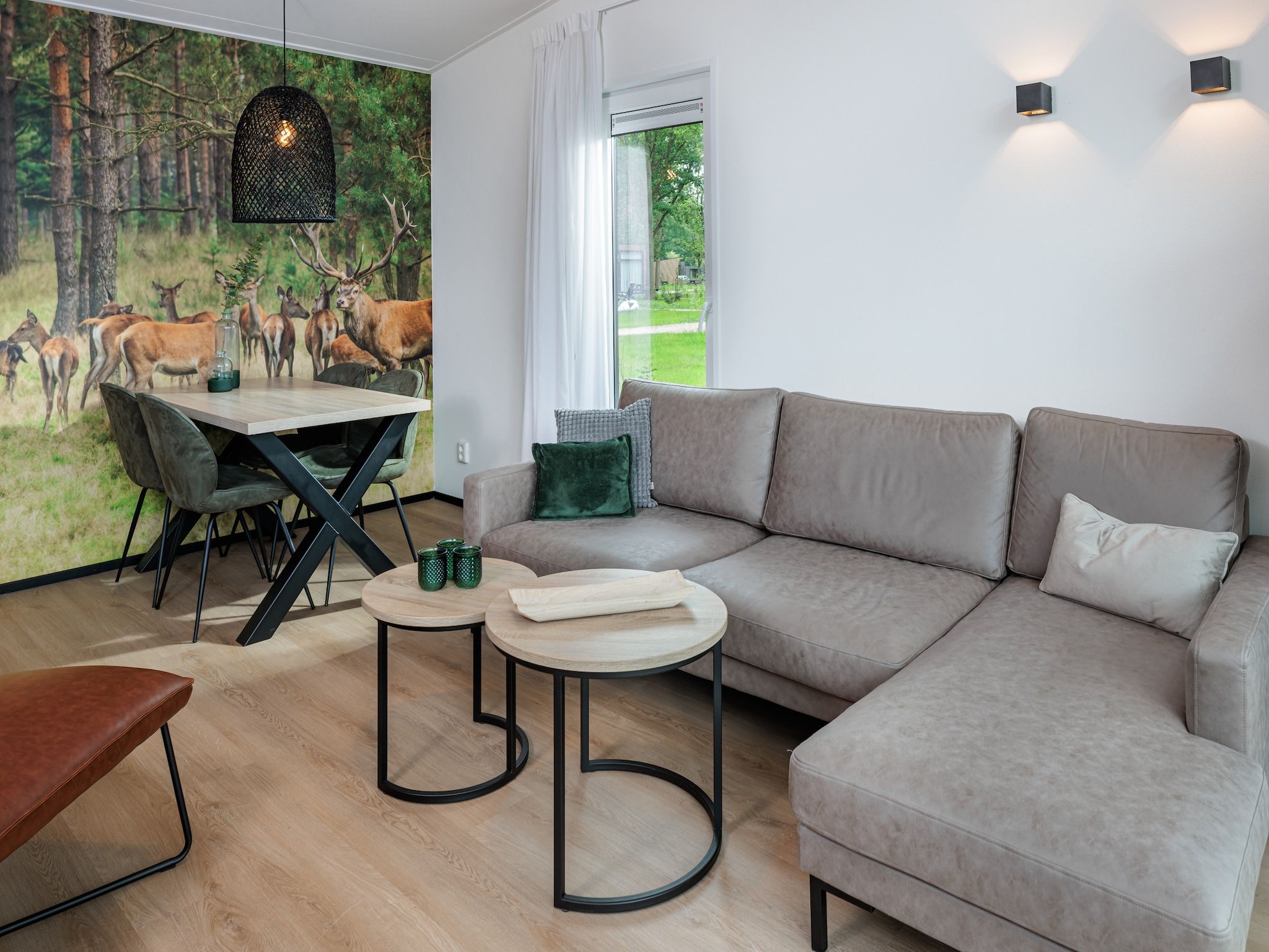 De woonkamer van Vakantiepark Schaijk 5 in Schaijk