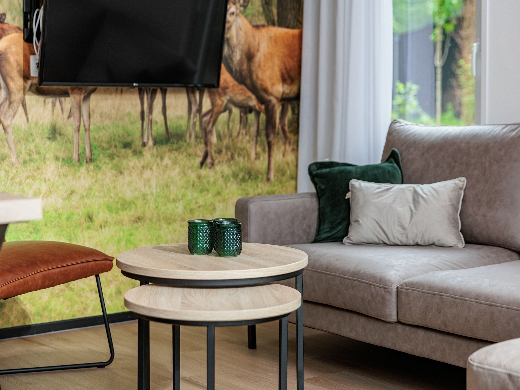 De woonkamer van Vakantiepark Schaijk 6 in Schaijk