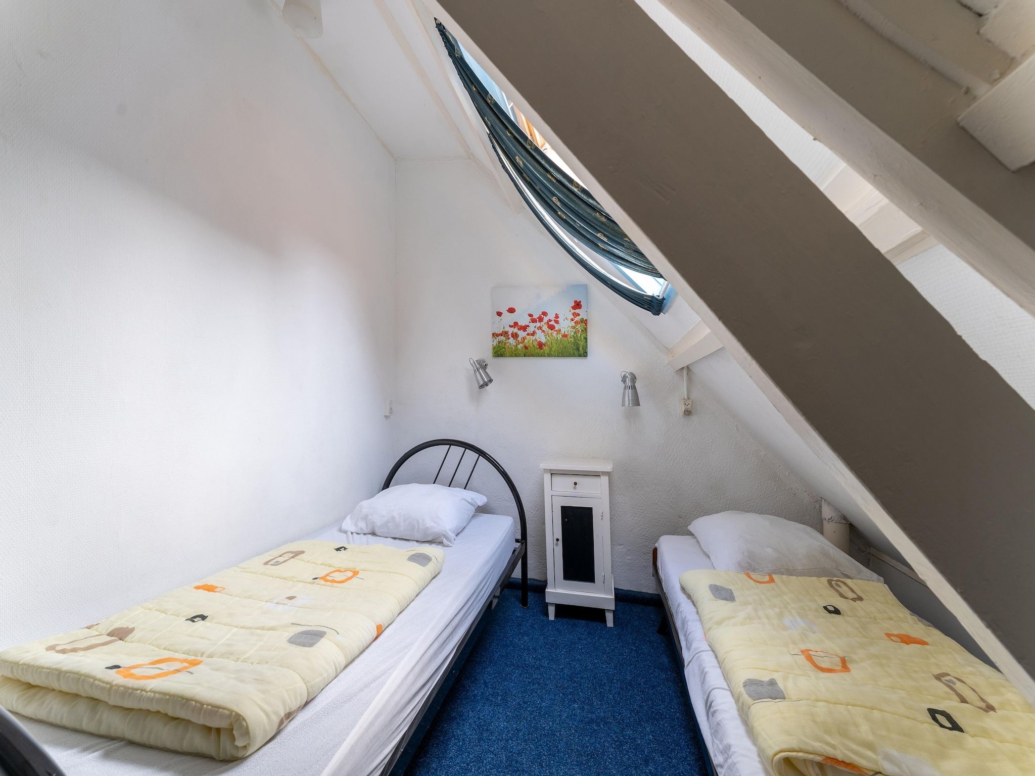 Een slaapkamer van Vakantiehuis Heeg in Heeg