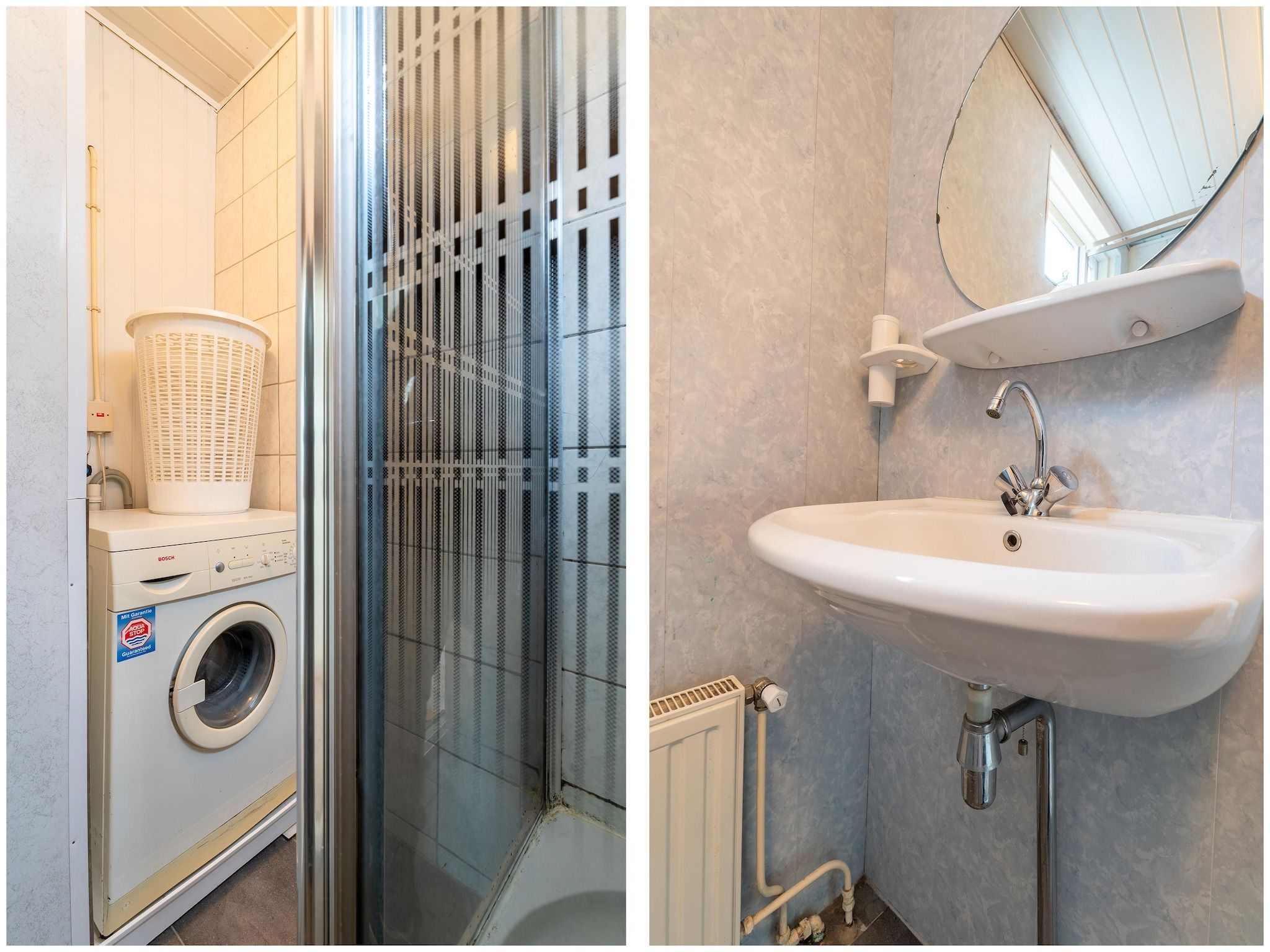 De badkamer van Vakantiehuis Heeg in Heeg