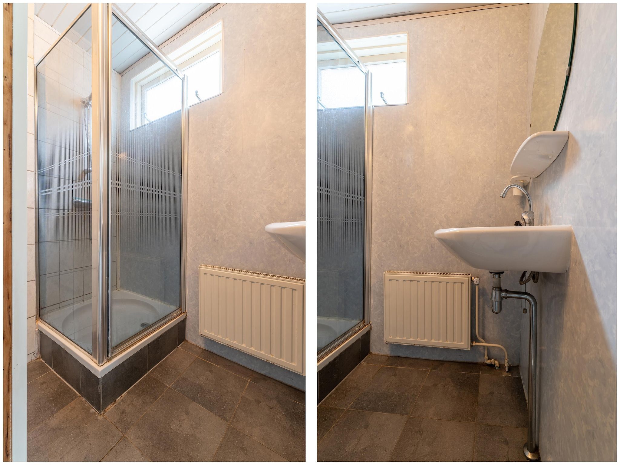 De badkamer van Vakantiehuis Heeg in Heeg