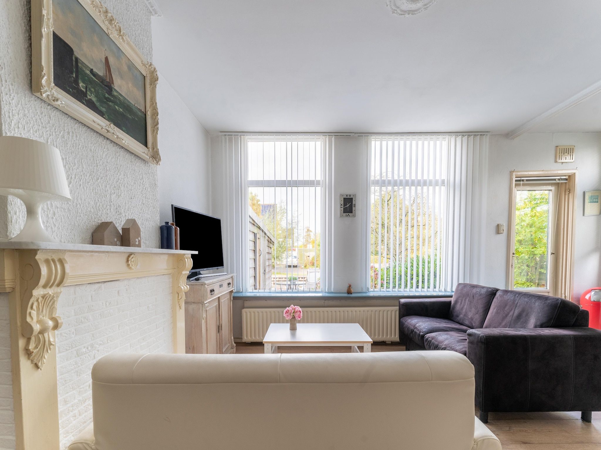 De woonkamer van Vakantiehuis Heeg in Heeg