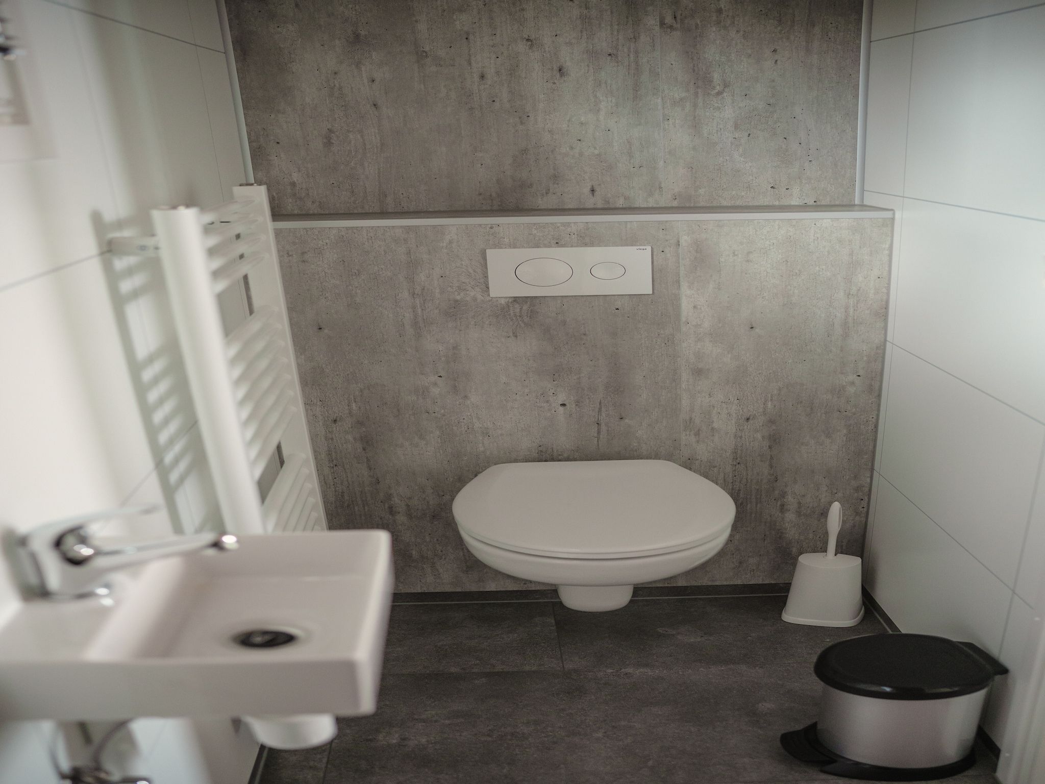 De badkamer van MarinaPark Bad Nederrijn 4 in Maurik