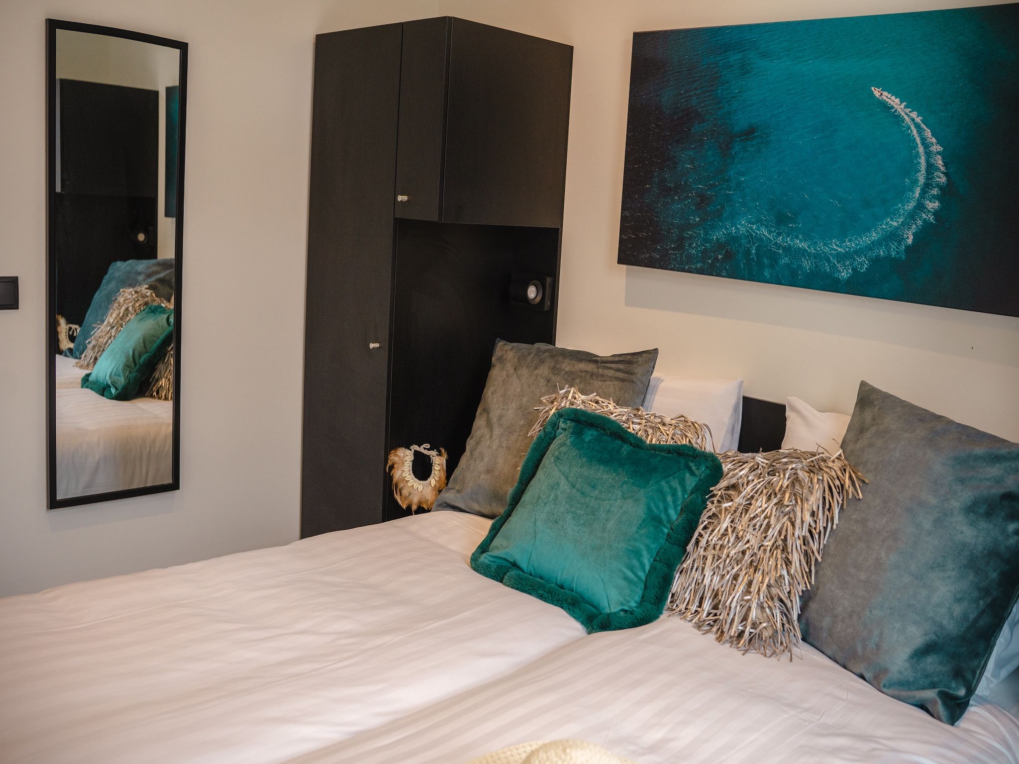 Een slaapkamer van MarinaPark Bad Nederrijn 5 in Maurik