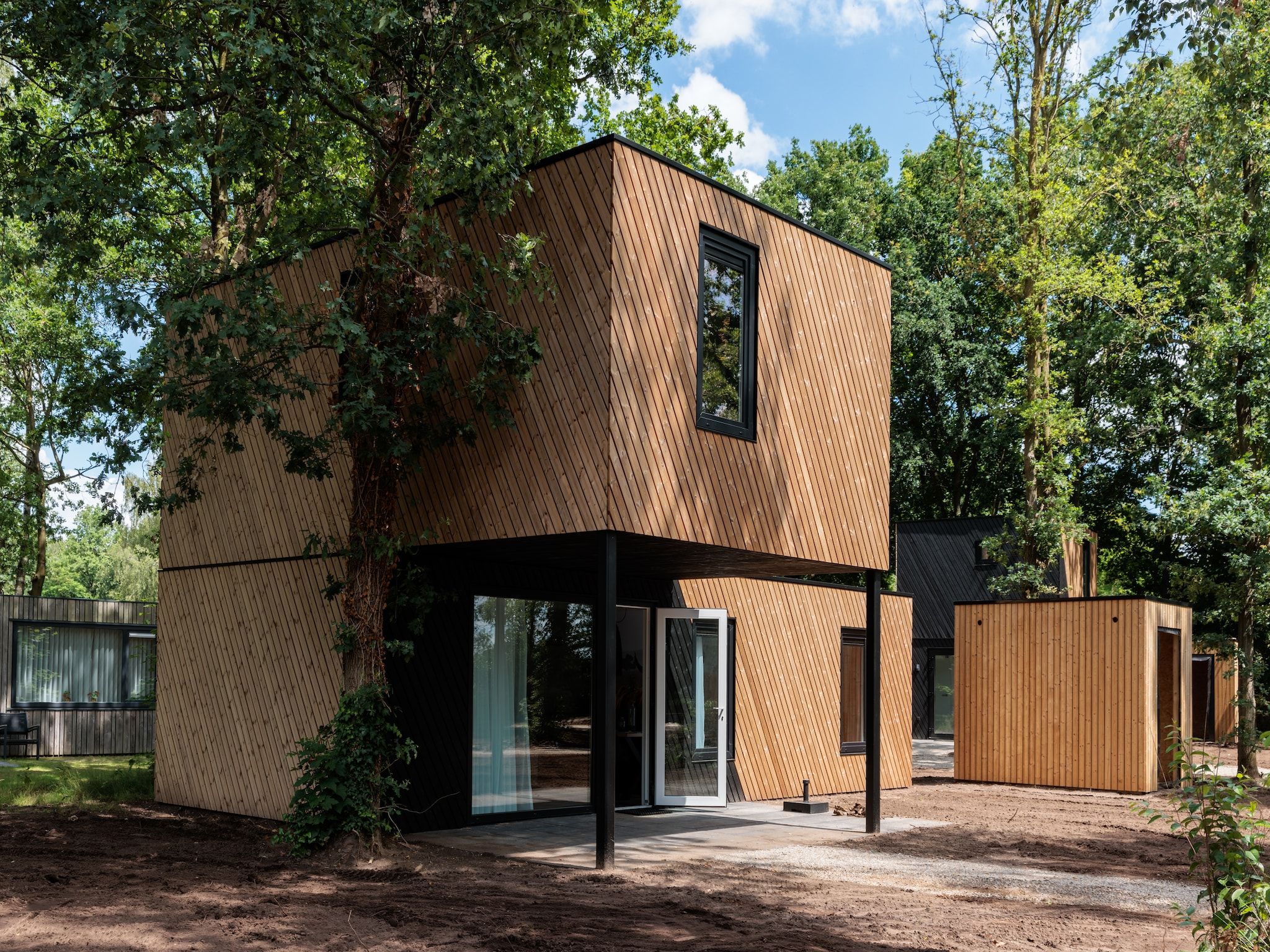 De buitenkant van Vakantiepark Schaijk 9 in Schaijk