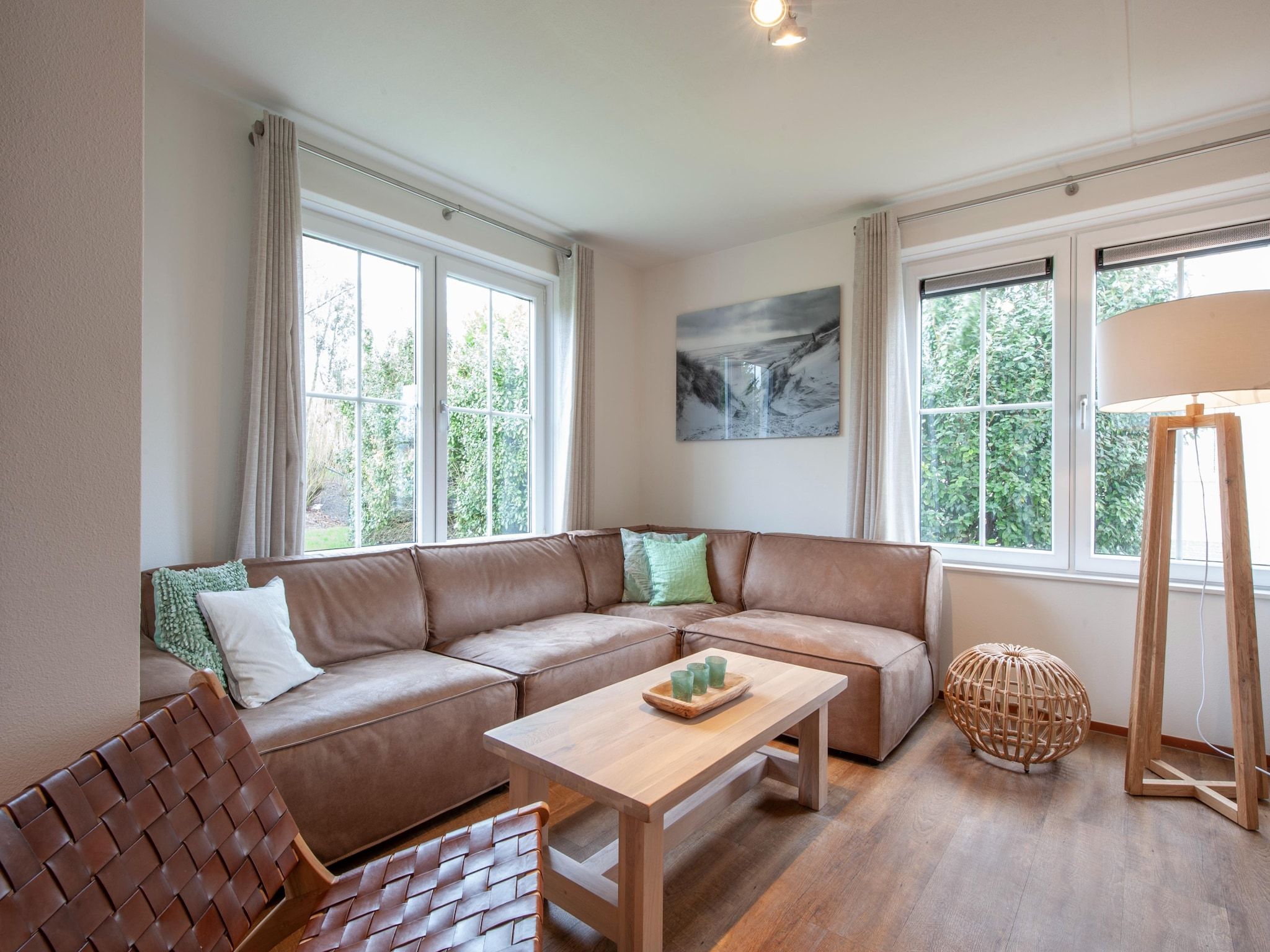 De woonkamer van Noordzee Résidence Cadzand-Bad 15 in Cadzand-Bad