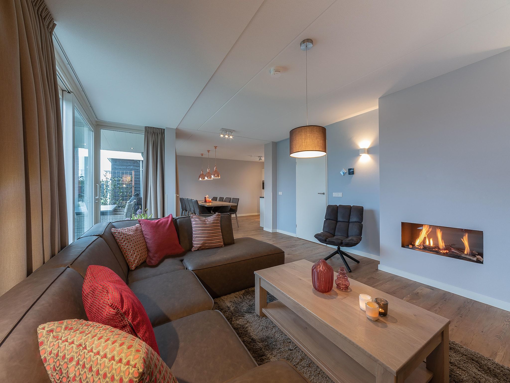 De woonkamer van 6 persoons vrijstaand met sauna - 2 in Colijnsplaat