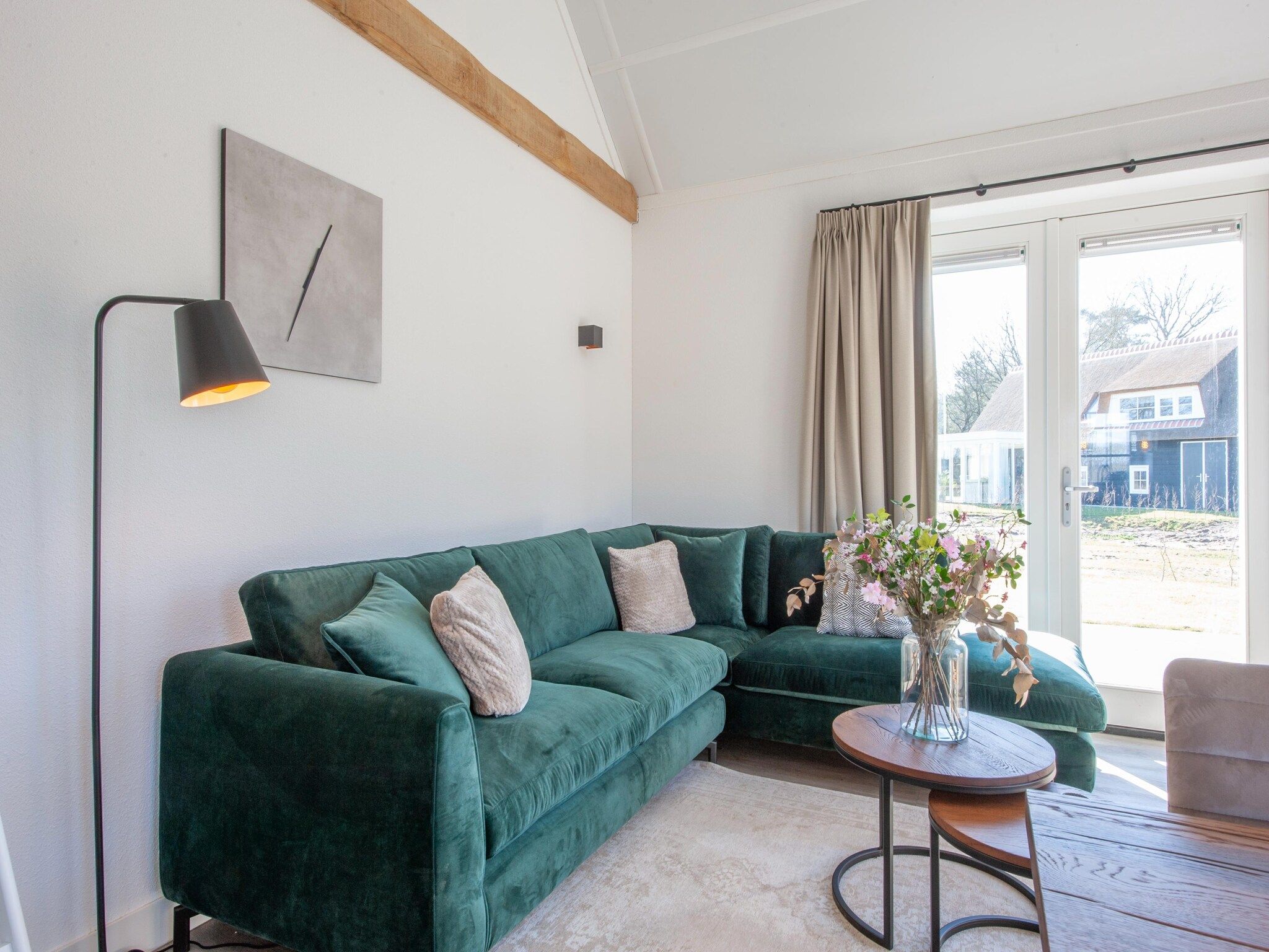 De woonkamer van Vakantiepark De Heihorsten 6 in Someren