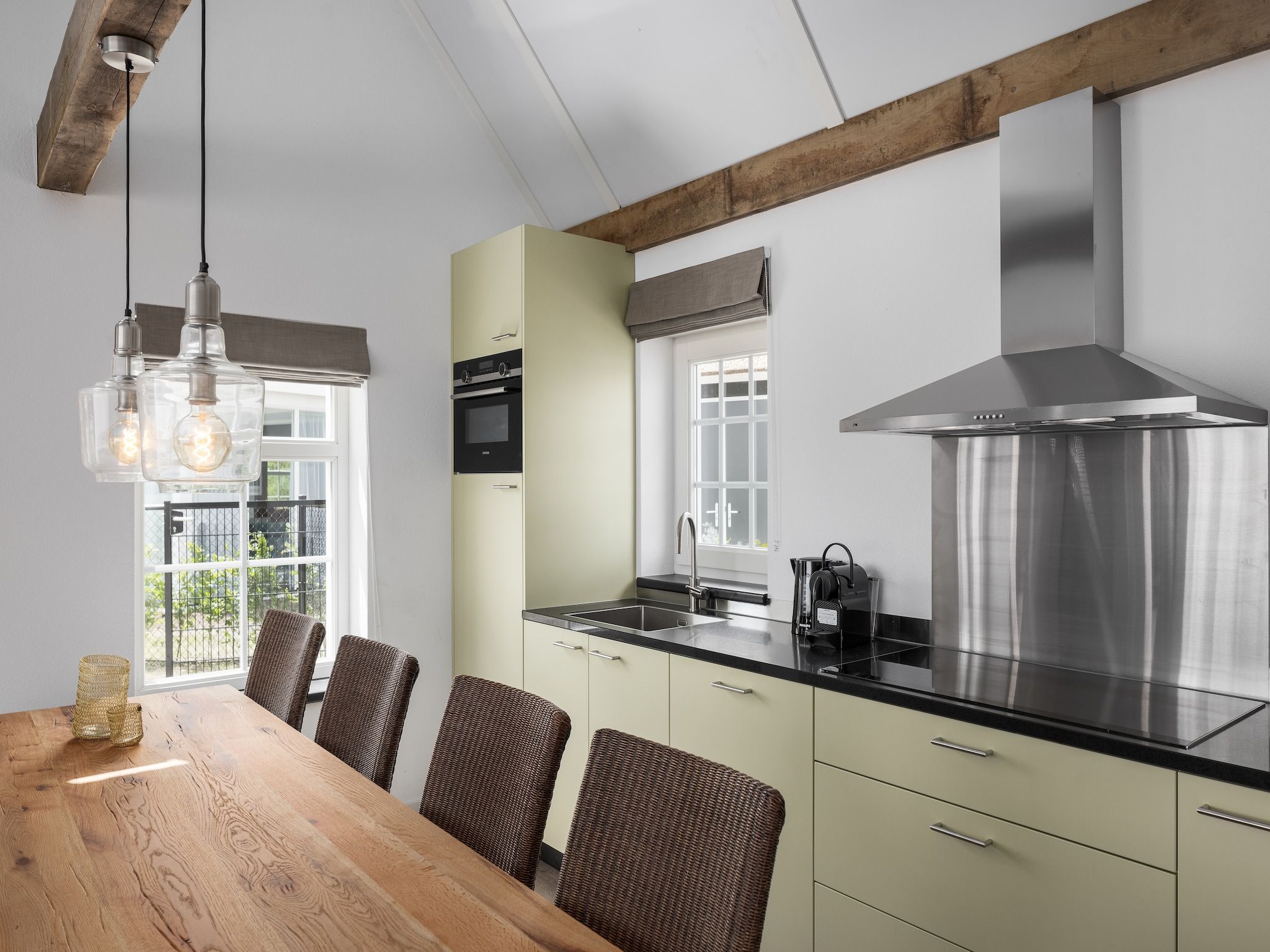 De keuken van Vakantiepark De Heihorsten 9 in Someren