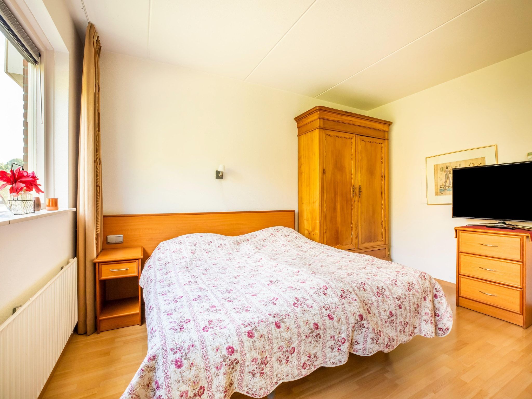 Een slaapkamer van Vakantiewoning Blauw in Hoorn