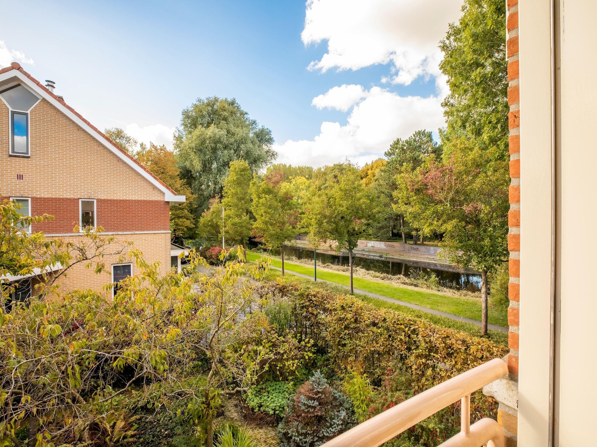 Het uitzicht vanaf Vakantiewoning Blauw in Hoorn