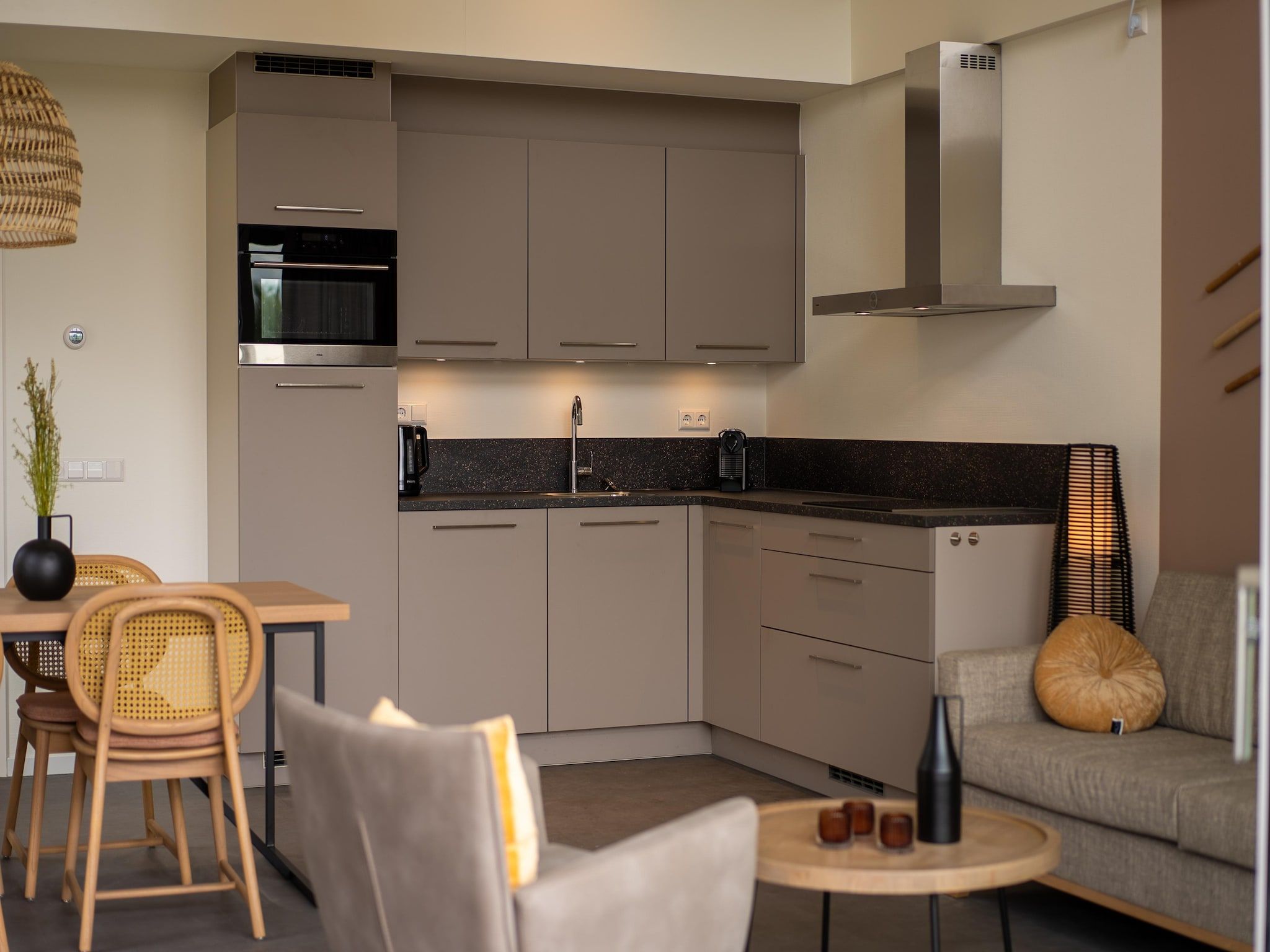 De keuken van Vakantiepark Zeebad 14 in Breskens