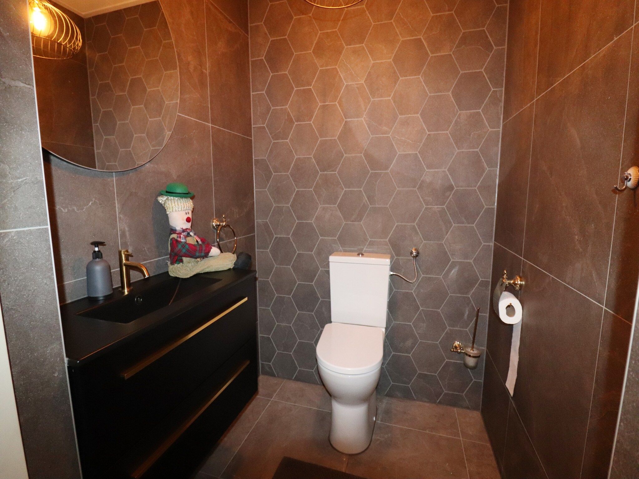 De badkamer van Appartement Notenbomer in Kornhorn