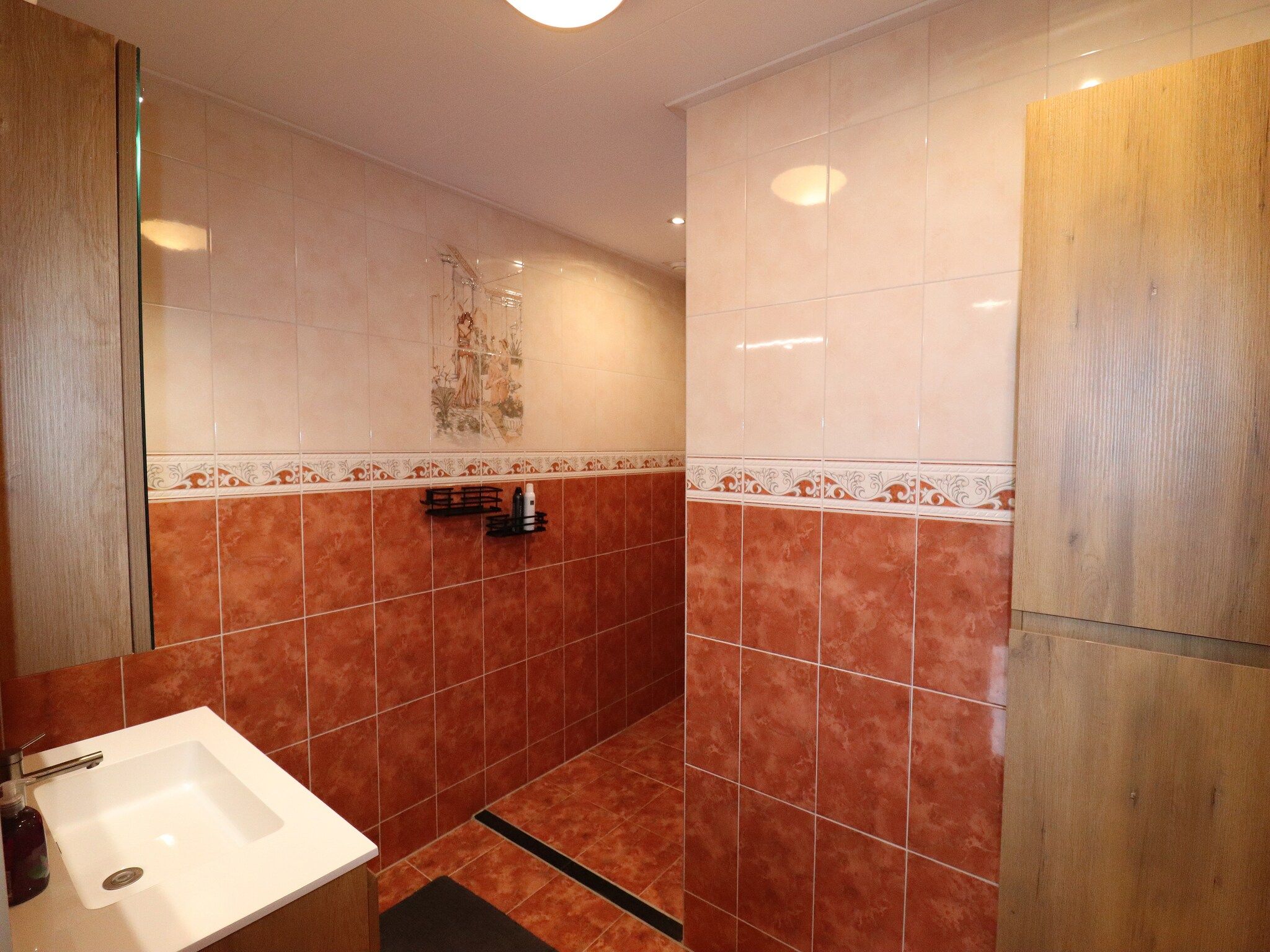 De badkamer van Appartement Notenbomer in Kornhorn