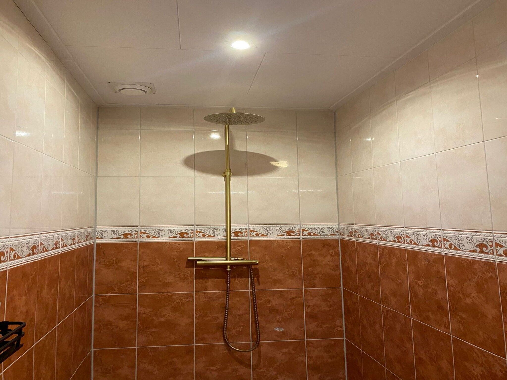 De badkamer van Appartement Notenbomer in Kornhorn