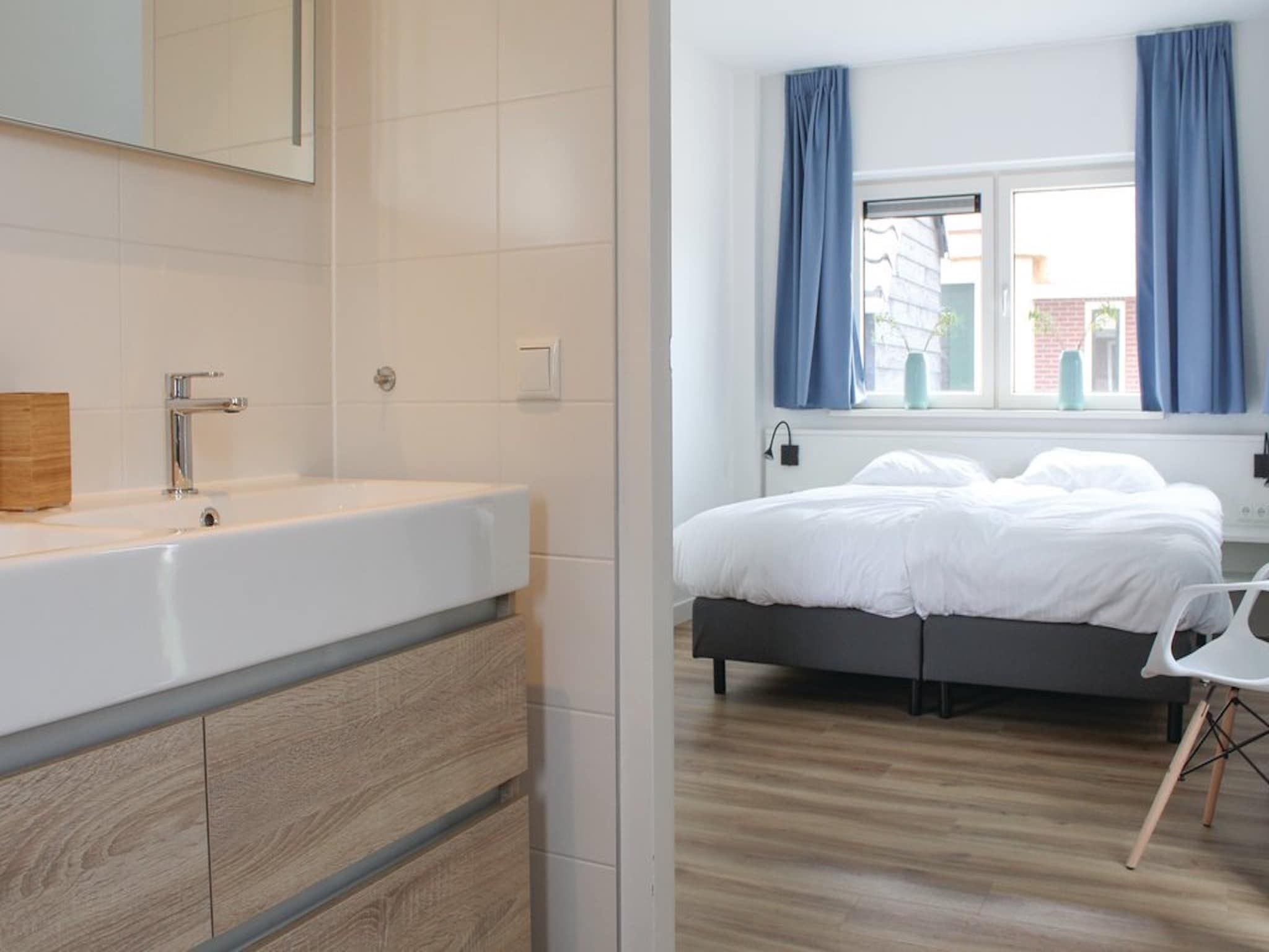 De badkamer van Recreatiepark Idskenhuizen 3 in Idskenhuizen