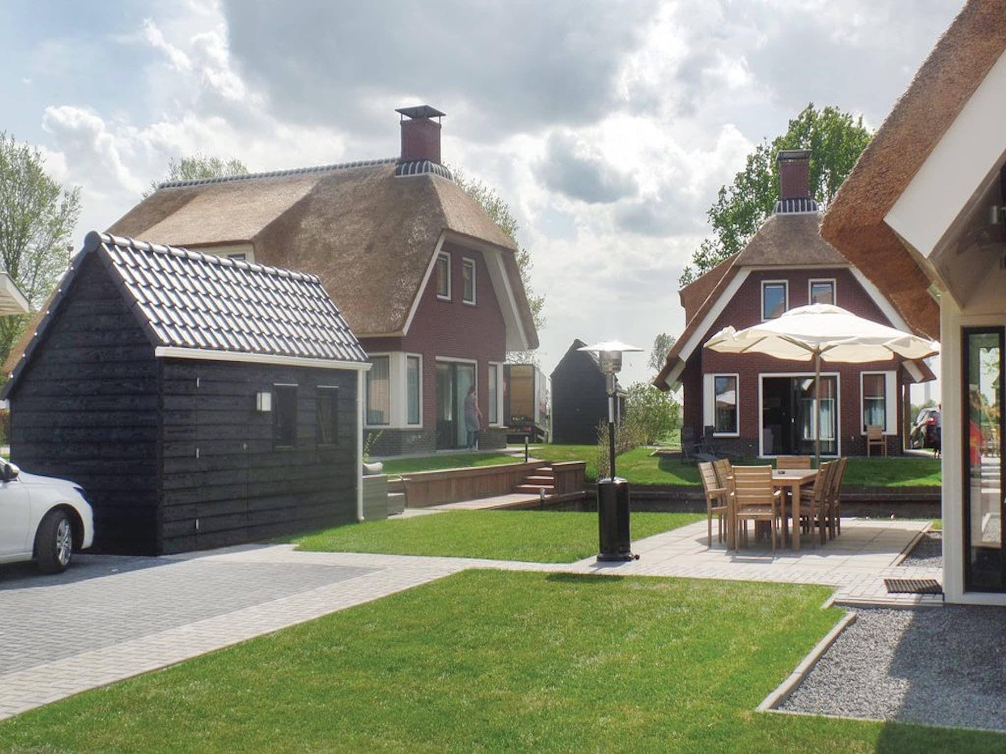 De tuin van Recreatiepark Idskenhuizen 3 in Idskenhuizen