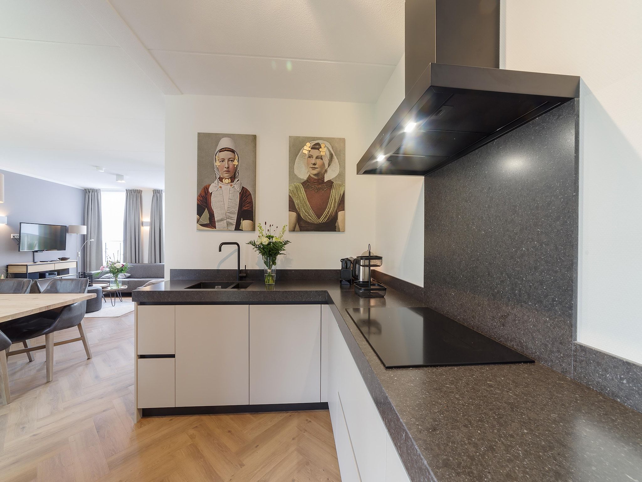 De keuken van Zeeuwse Pracht 8 p welness in Colijnsplaat