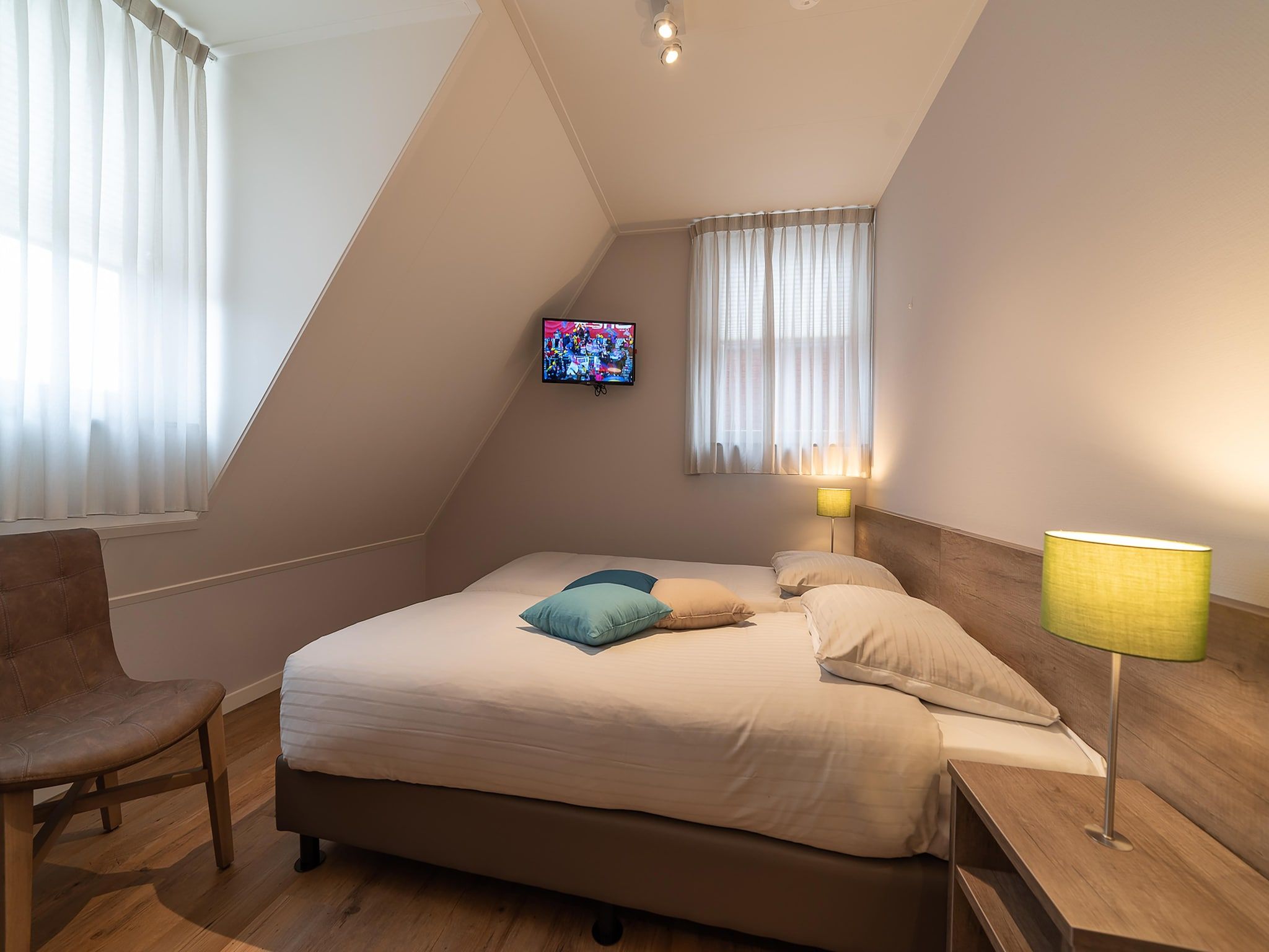 Een slaapkamer van Zeeuwse Pracht 8 p welness in Colijnsplaat