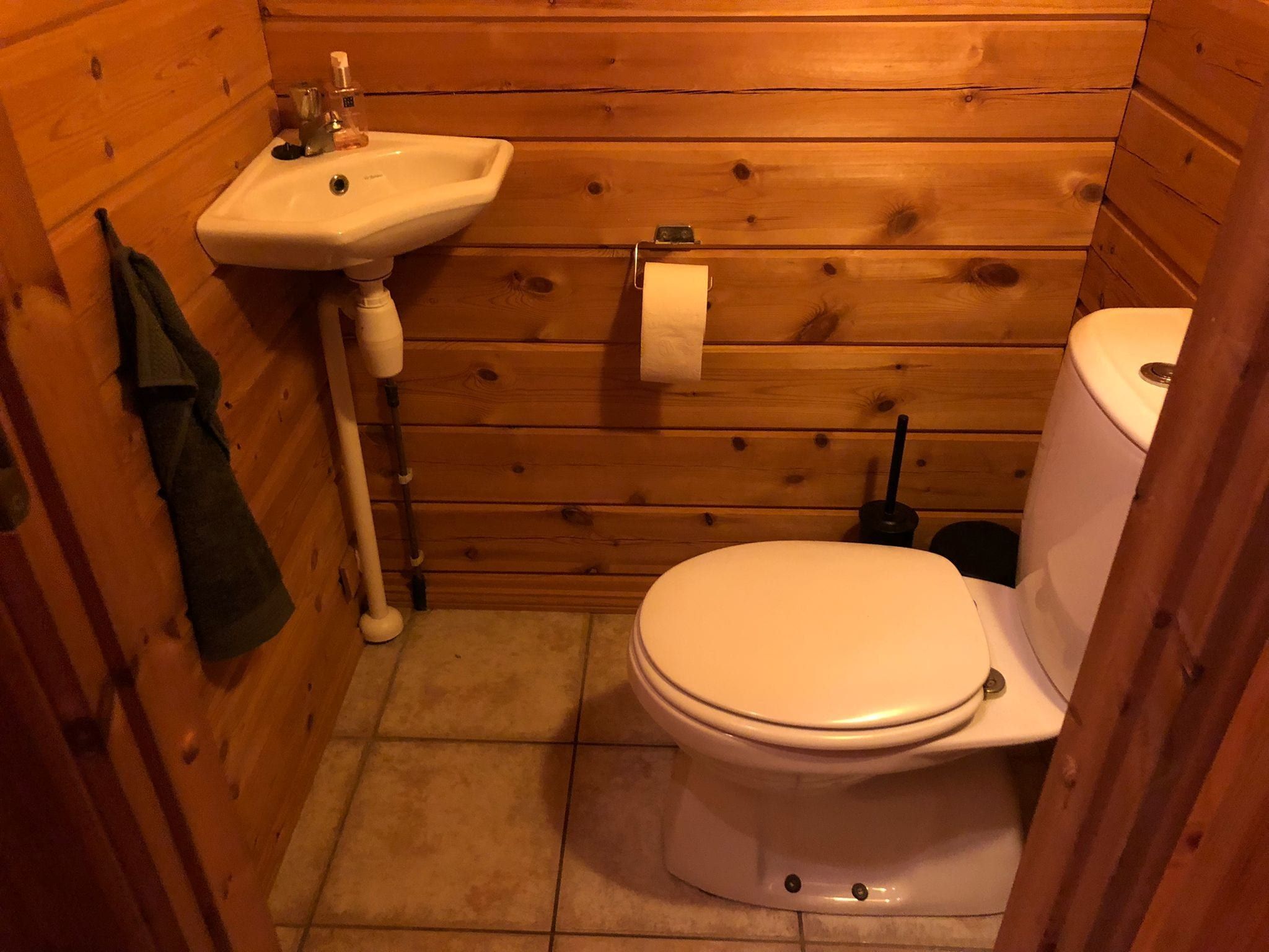 De badkamer van Hulshorsterhout in Hulshorst