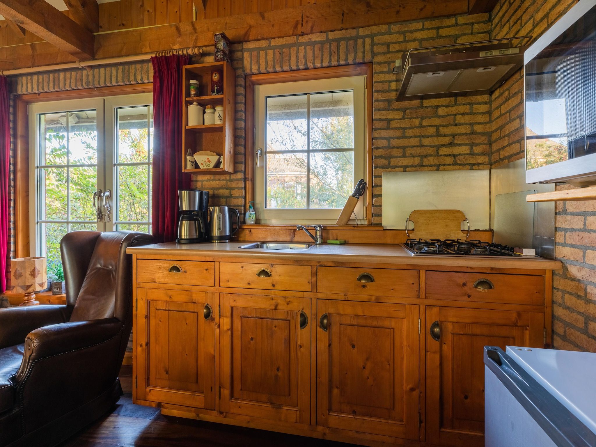 De keuken van Vakantiewoning Wijnaldum in Wijnaldum