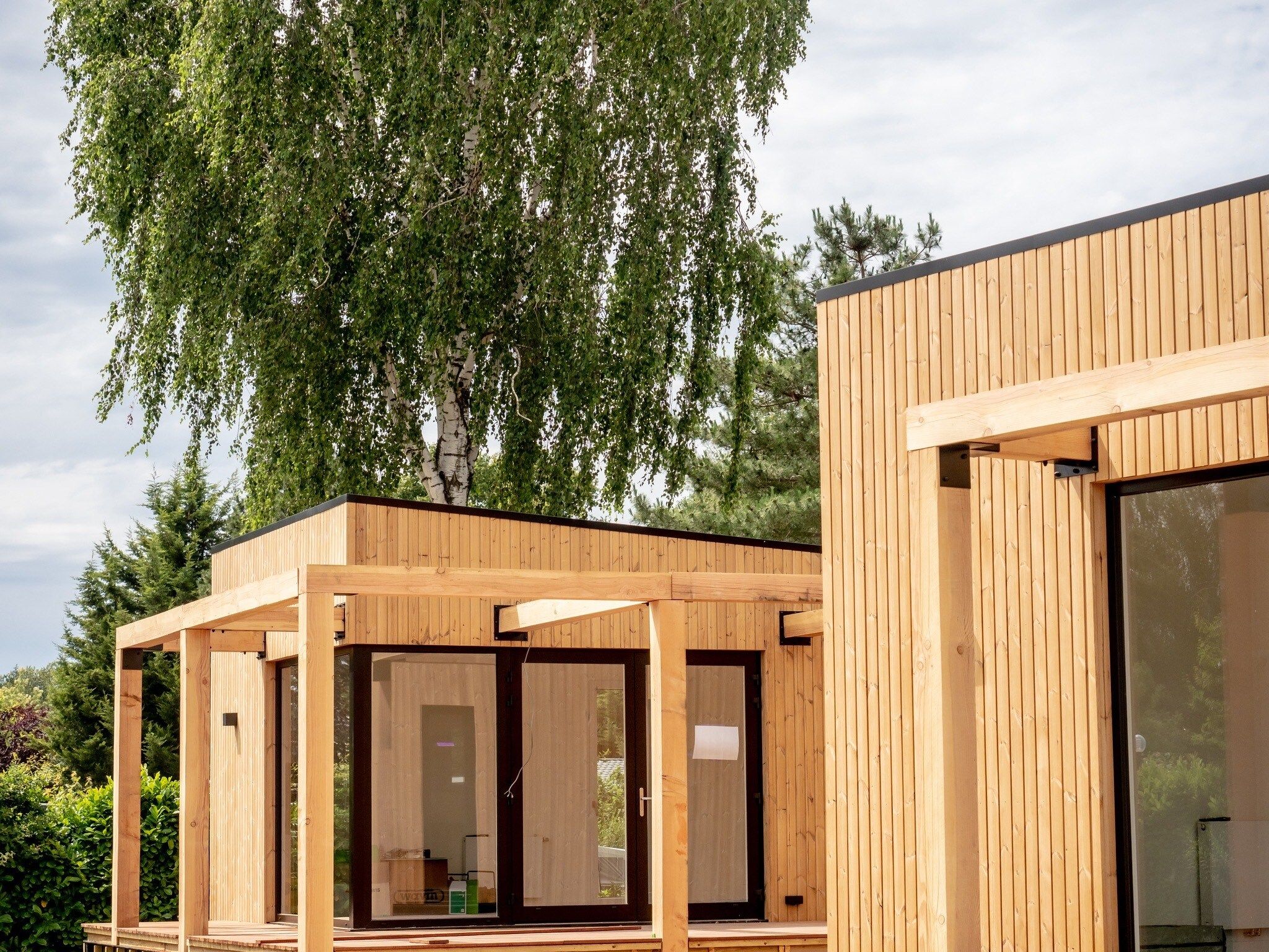 De buitenkant van Vakantiepark Leukermeer 7 in Well