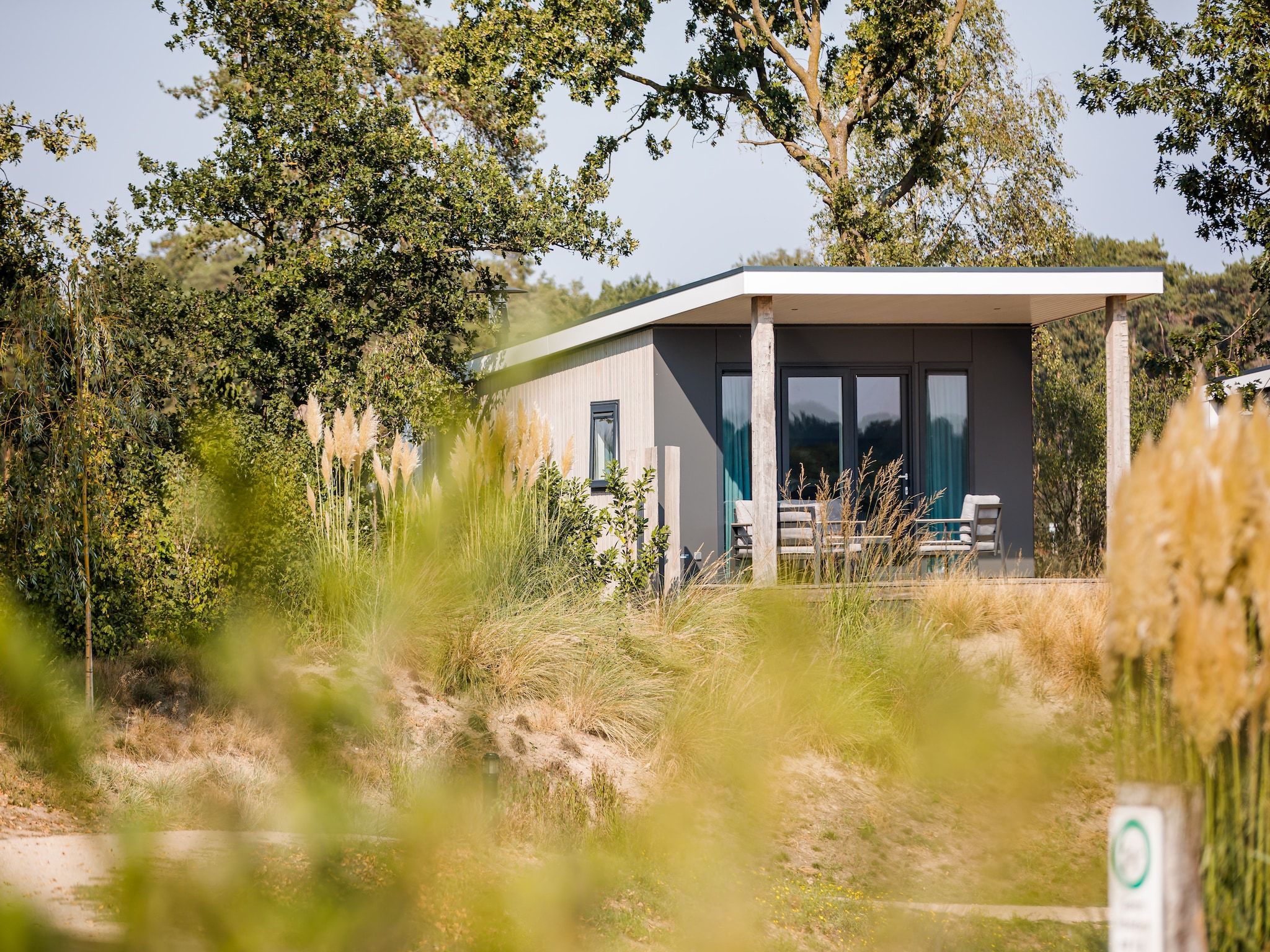 De buitenkant van Vakantiepark Leukermeer 9 in Well