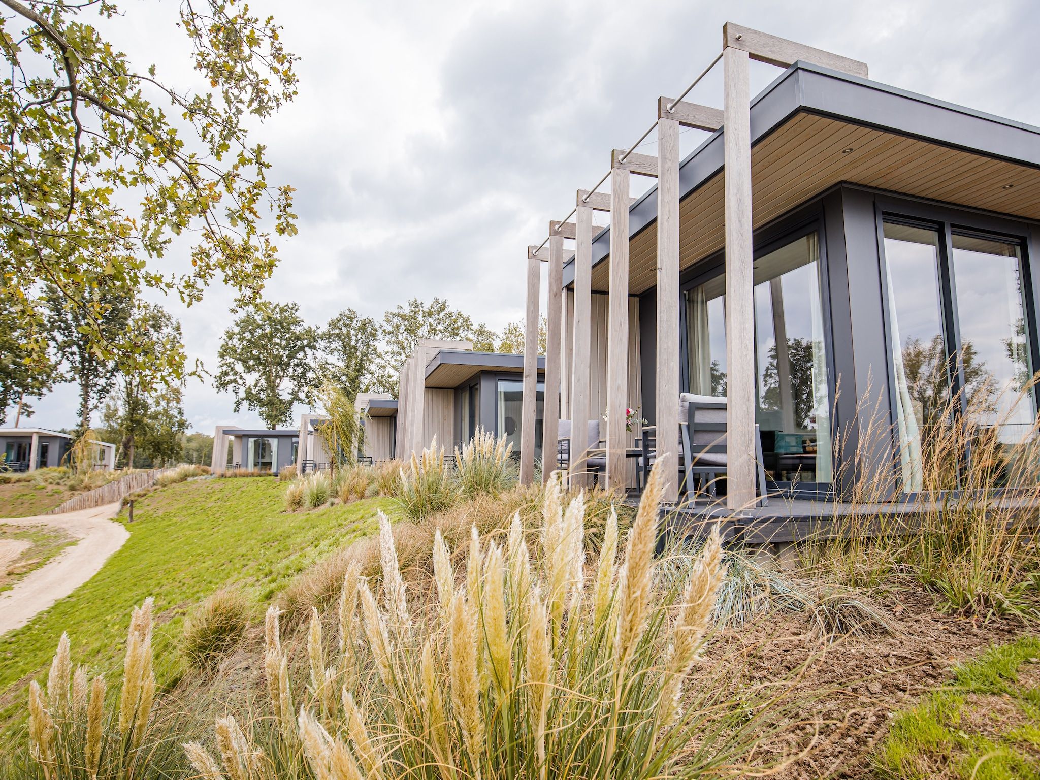 De buitenkant van Vakantiepark Leukermeer 10 in Well