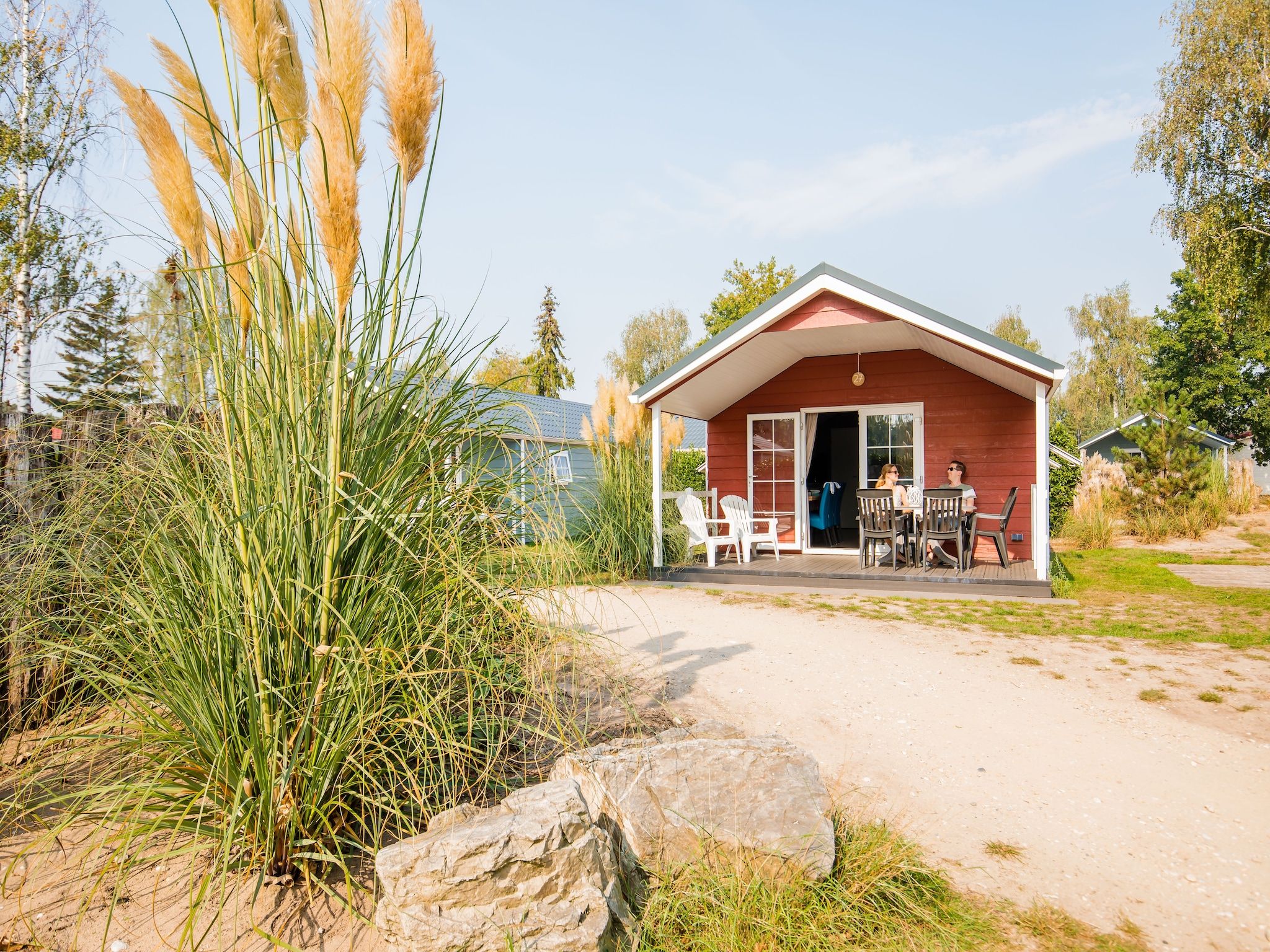 De buitenkant van Vakantiepark Leukermeer 12 in Well