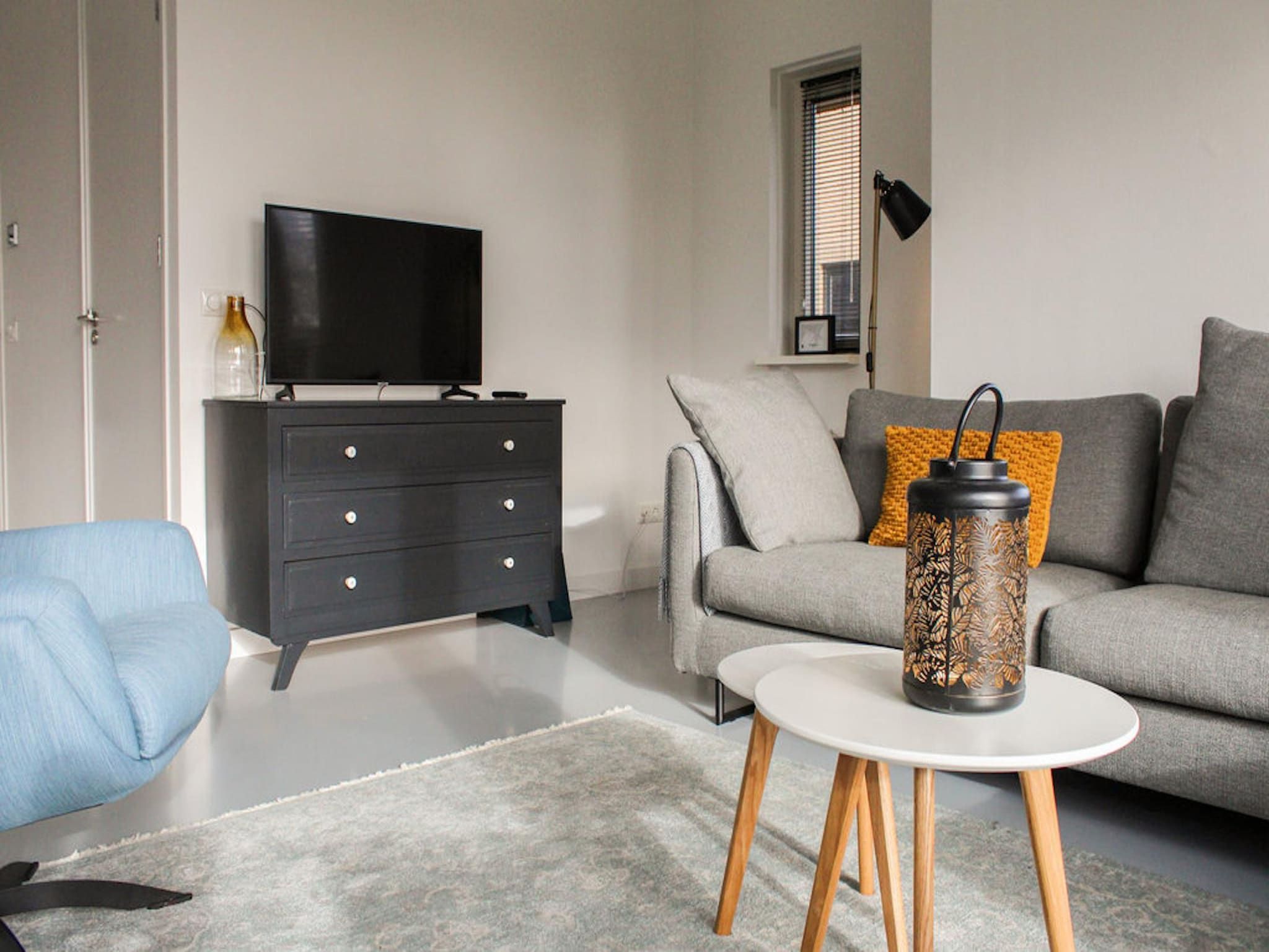 De woonkamer van Recreatiepark Idskenhuizen 8 in Idskenhuizen