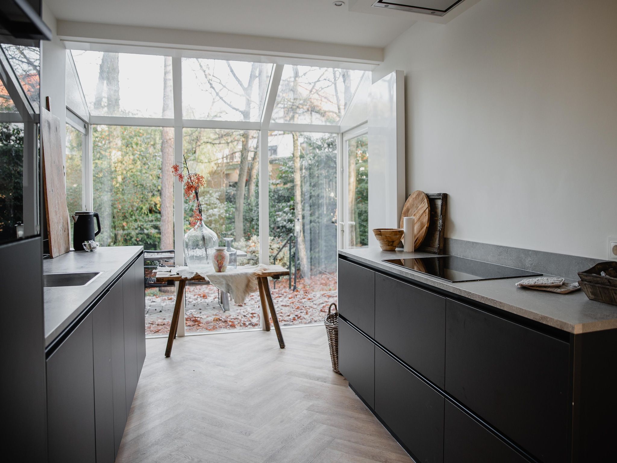 De keuken van Dorpswoning Het Jagershuis in Leende