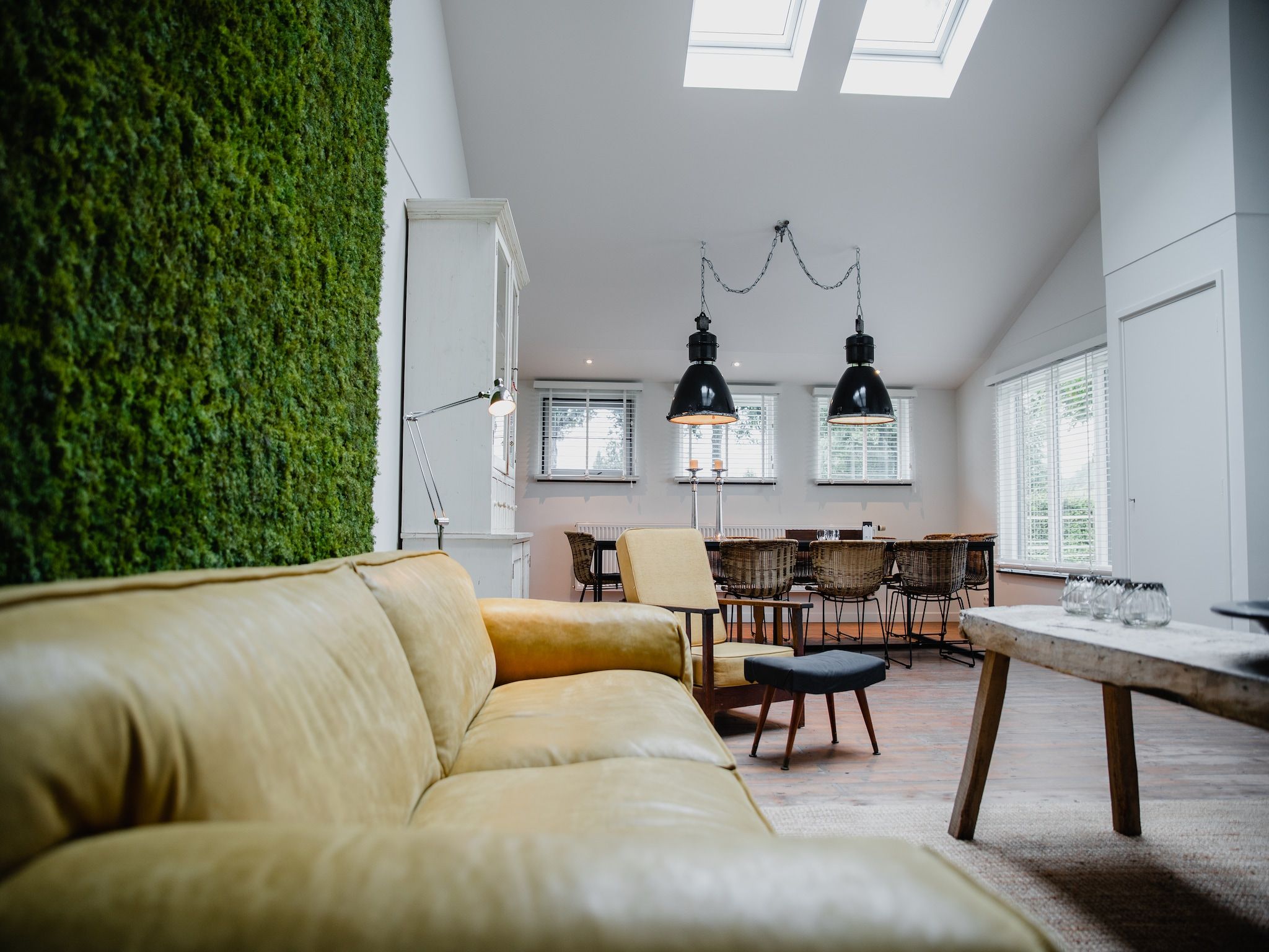 De woonkamer van Dorpswoning De Volbloed in Leende