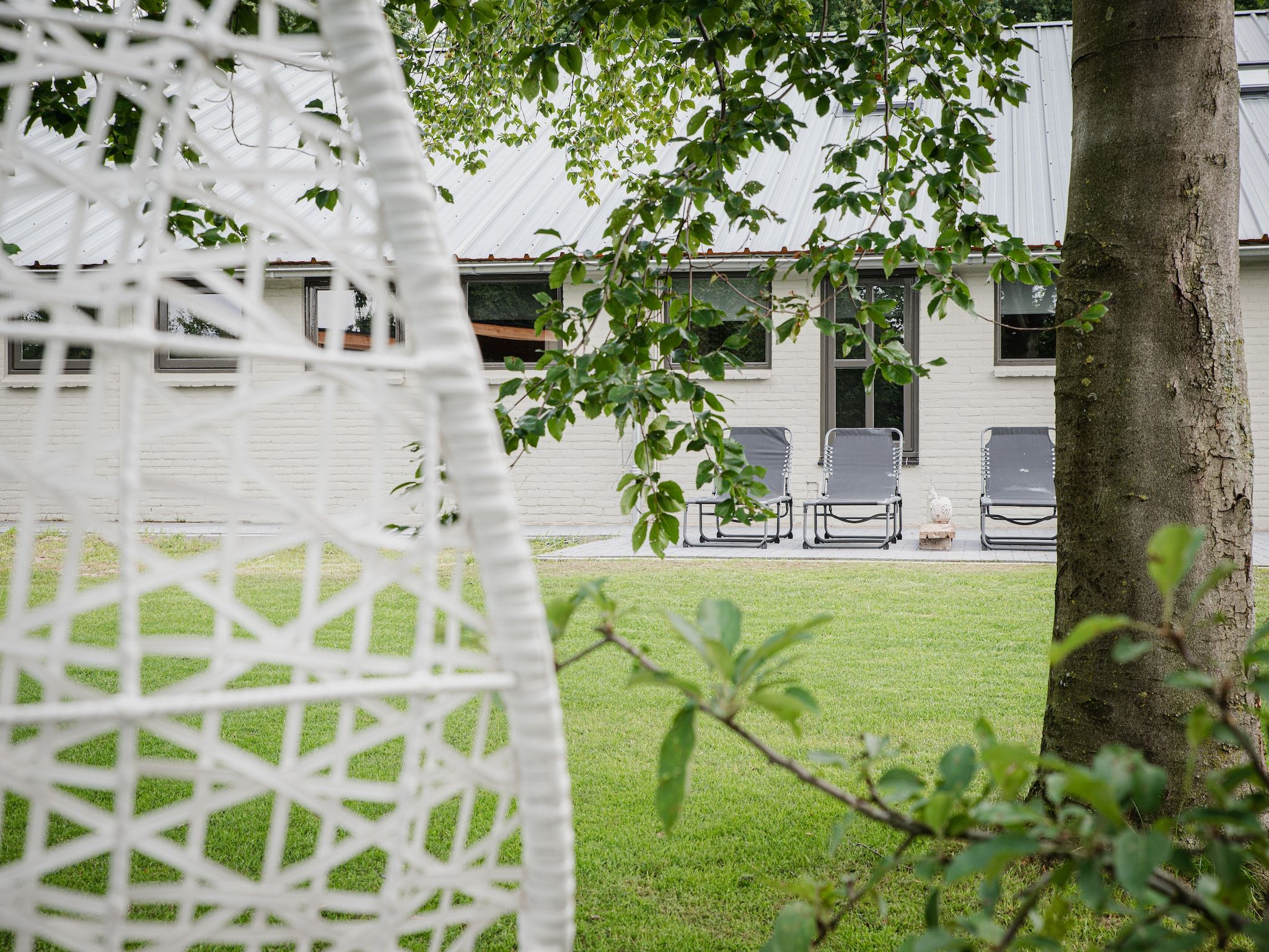 De tuin van Dorpswoning De Volbloed in Leende