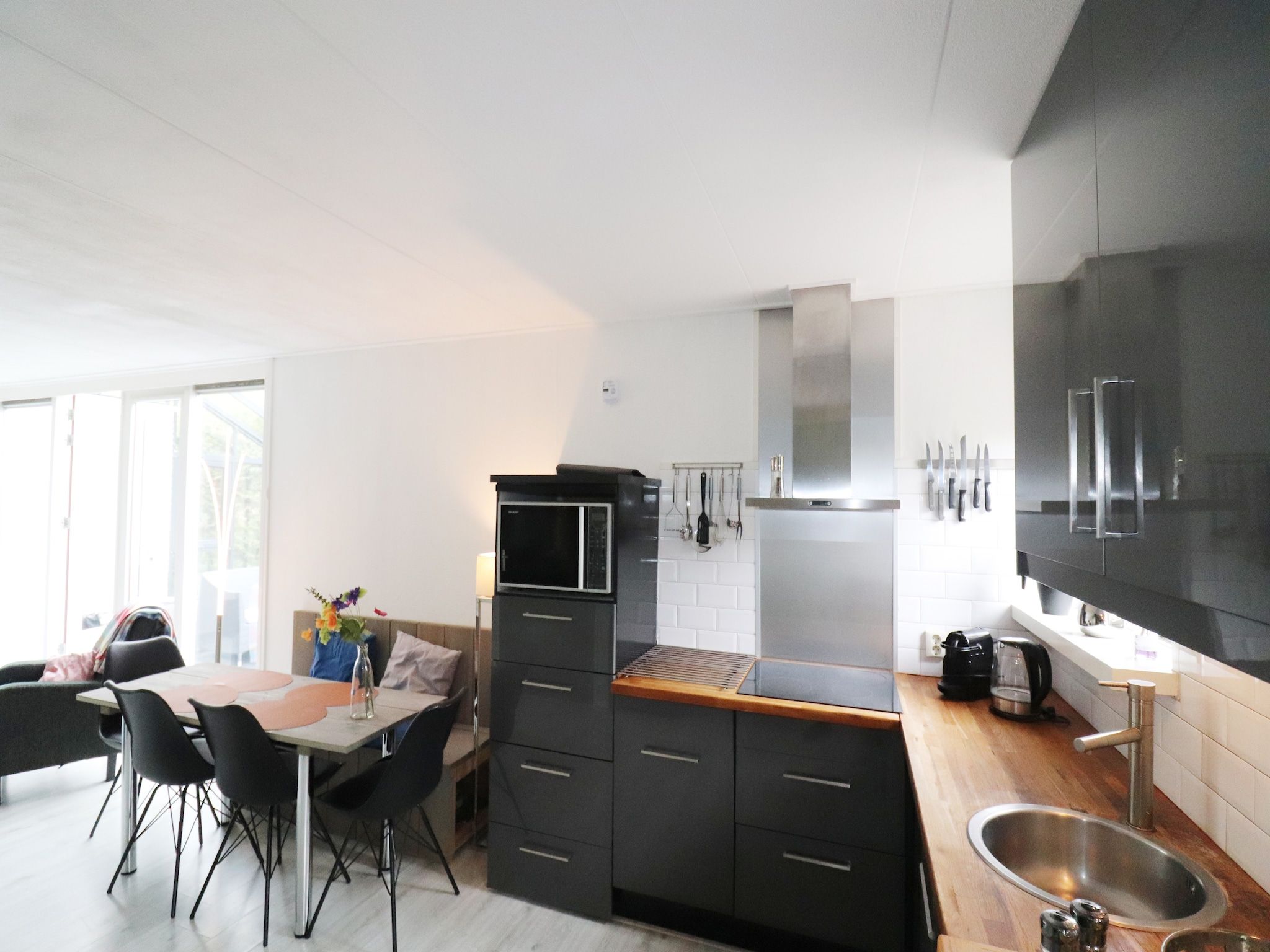 De keuken van Yn'e Lijte 105 in Grou