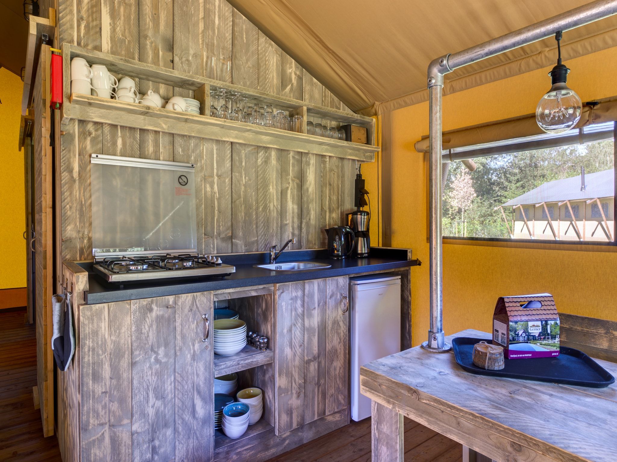 De keuken van Buitenplaats Gerner 7 in Dalfsen