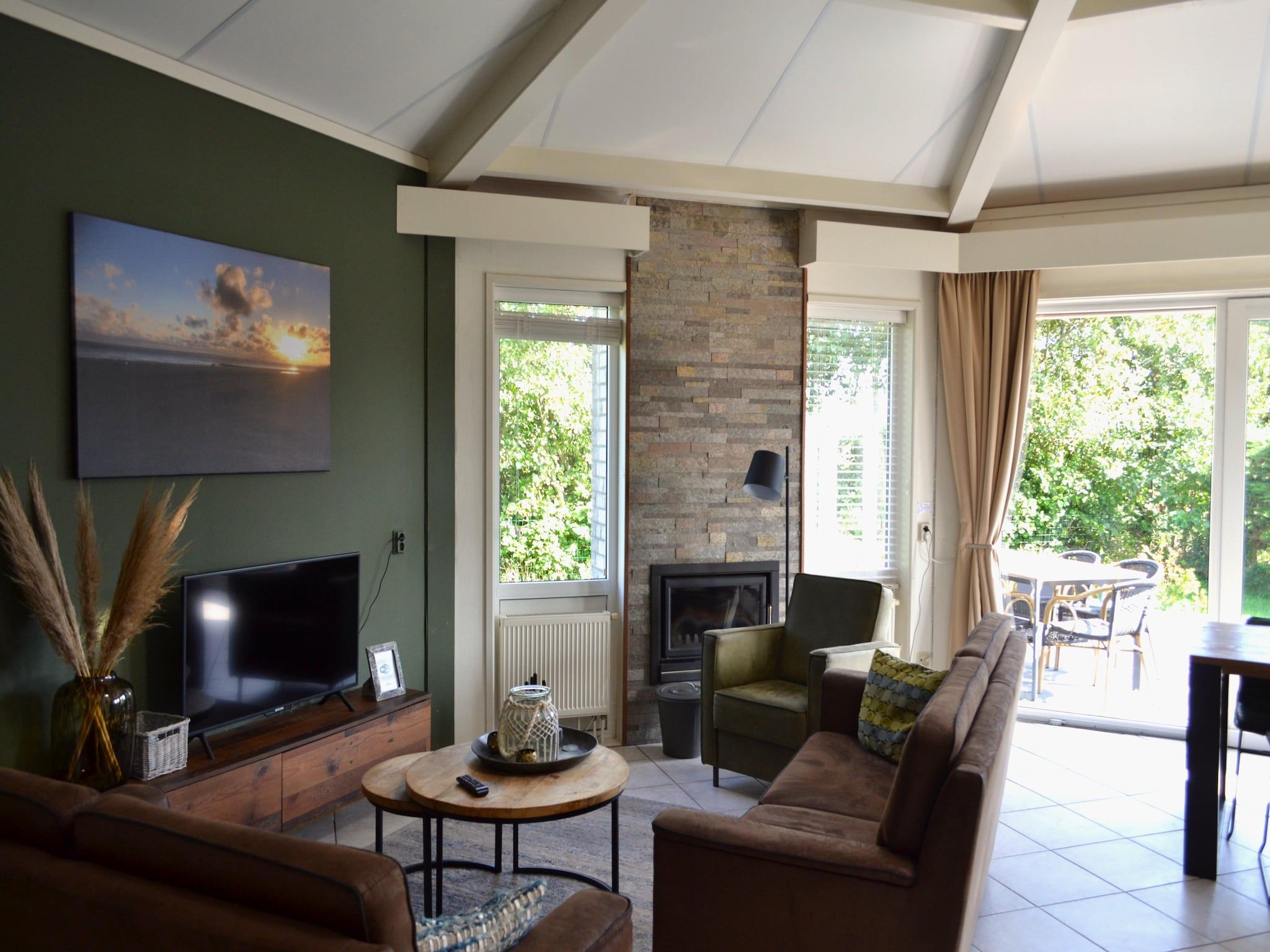 De woonkamer van Golfvilla 40 Comfort in Hollum