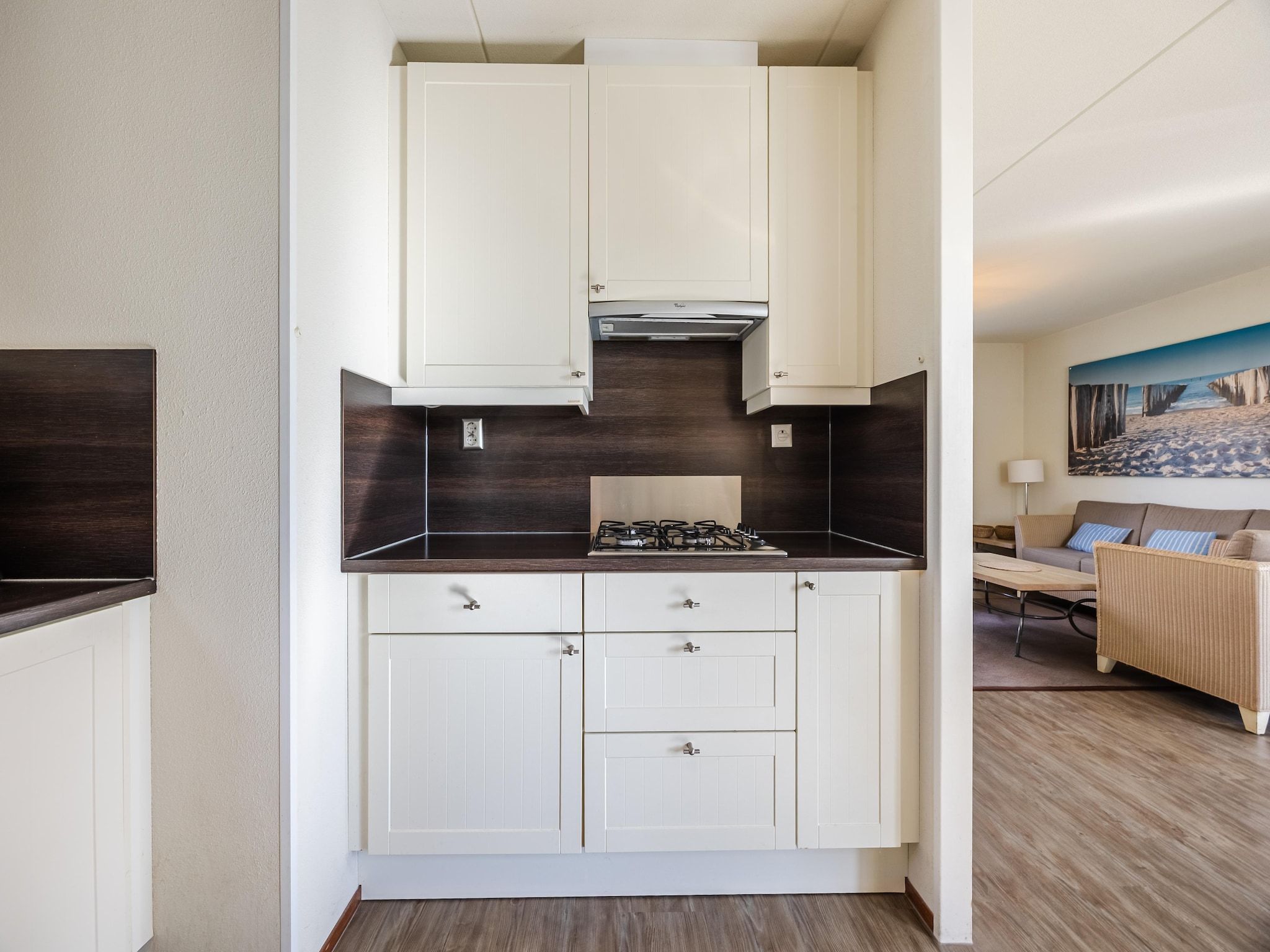 De keuken van Noordzee Residence Cadzand-Bad 23 in Cadzand-Bad