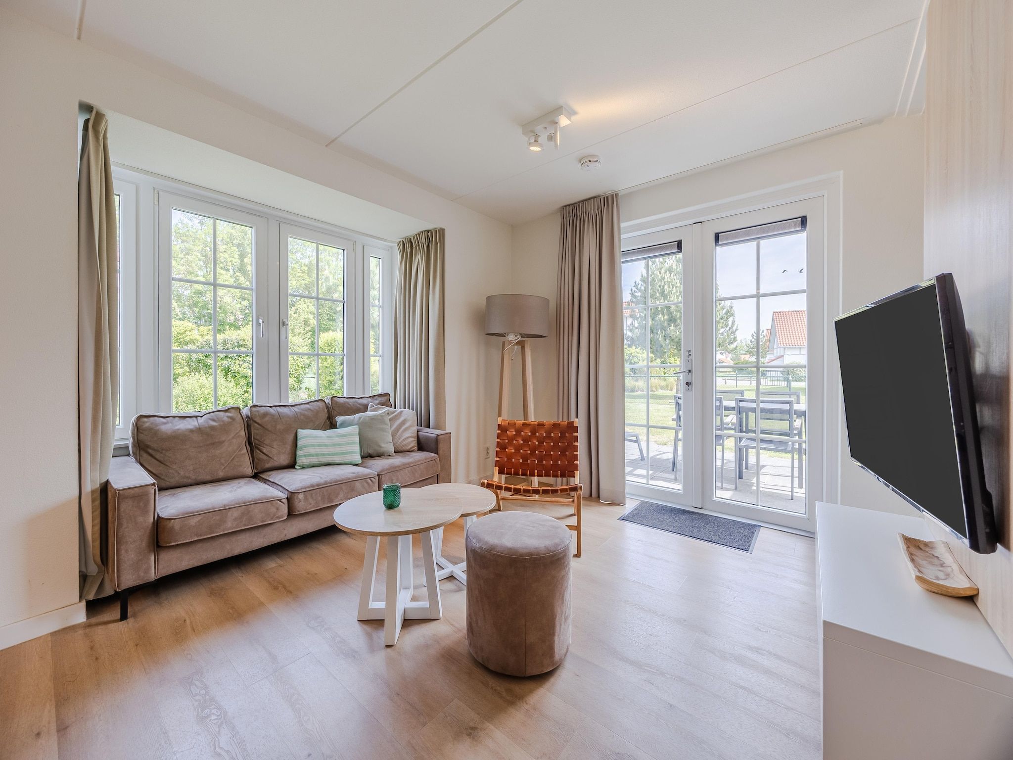 De woonkamer van Noordzee Residence Cadzand-Bad 25 in Cadzand-Bad