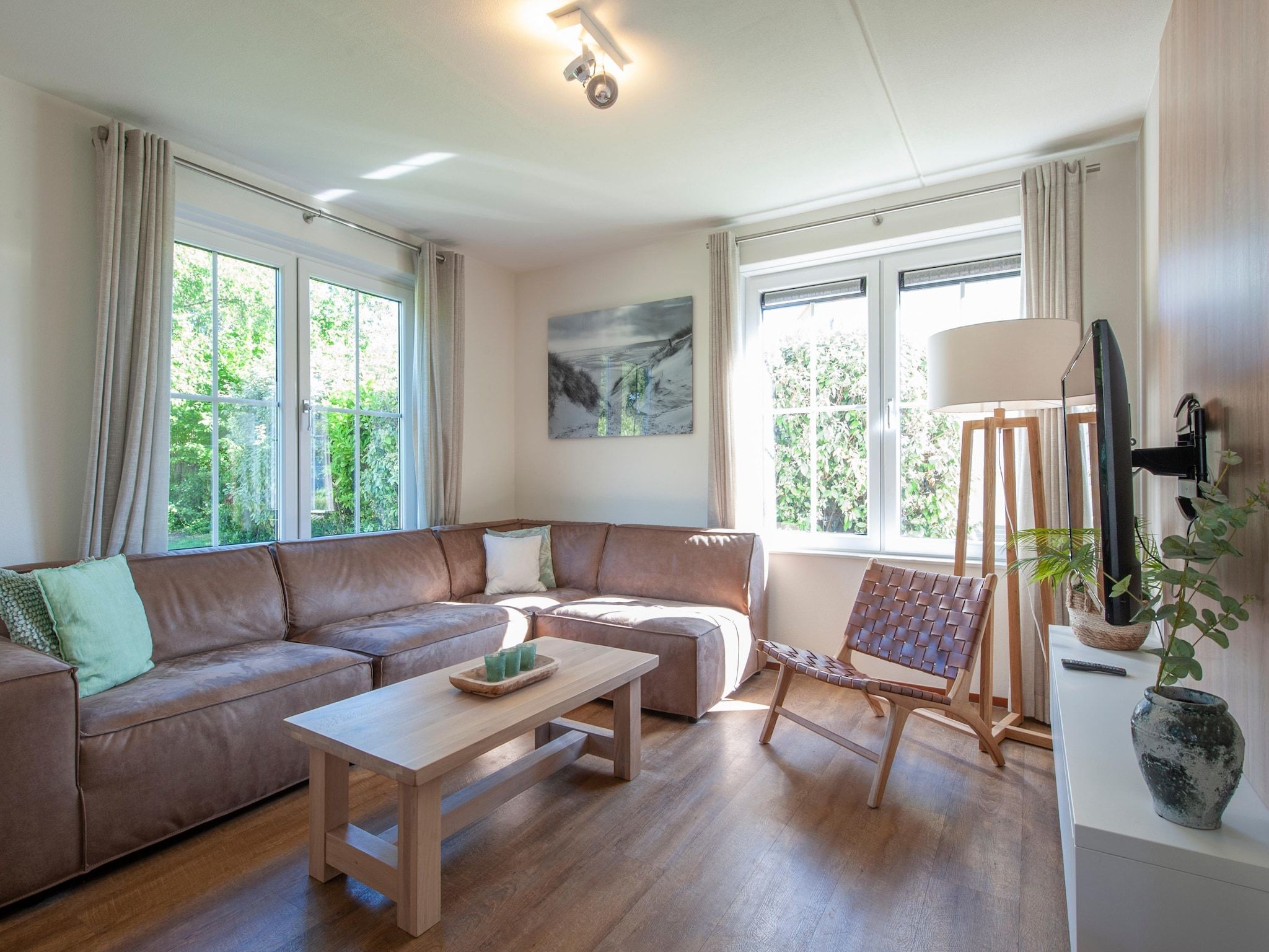 De woonkamer van Noordzee Résidence Cadzand-Bad 27 in Cadzand-Bad