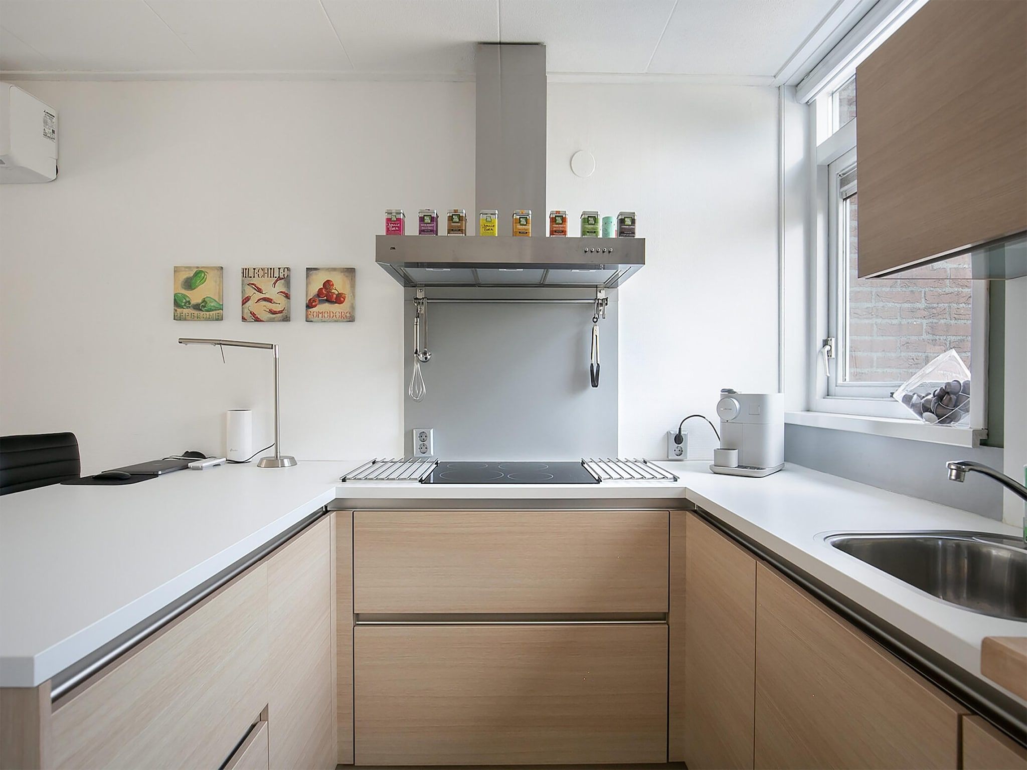 De keuken van Yn'e Lijte 110 in Grou