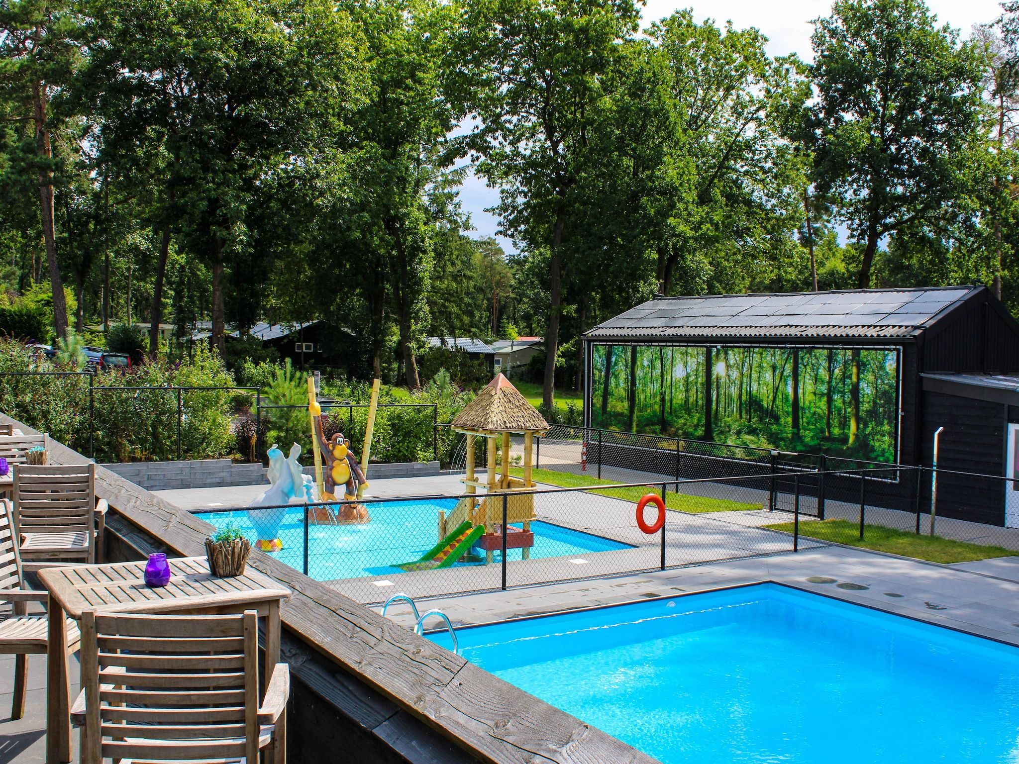 Parkfaciliteiten bij Vakantiepark De Rimboe & De Woeste Hoogte 39 in Hoenderloo